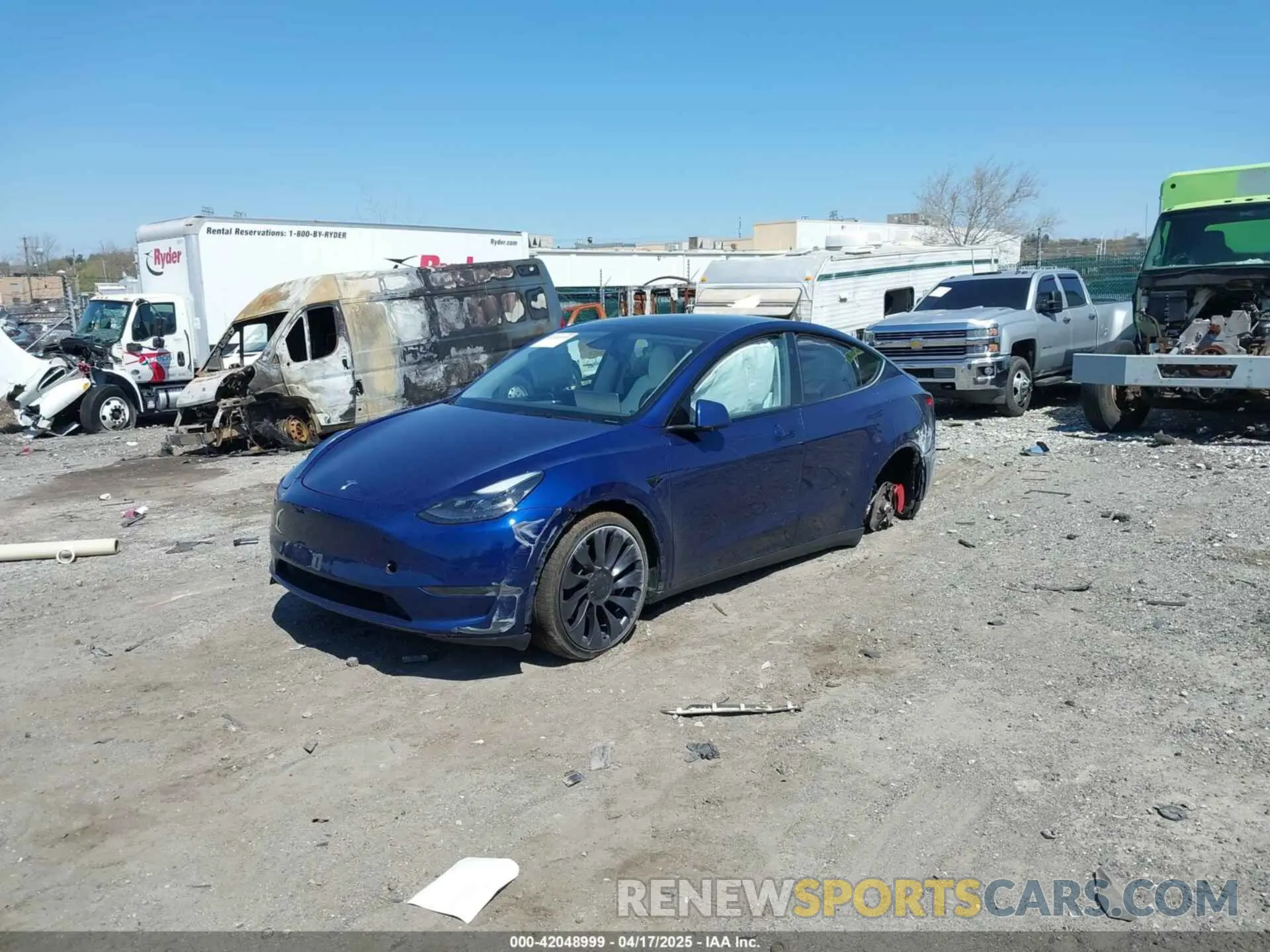 2 Фотография поврежденного автомобиля 7SAYGDEF4PF844933 TESLA MODEL Y 2023