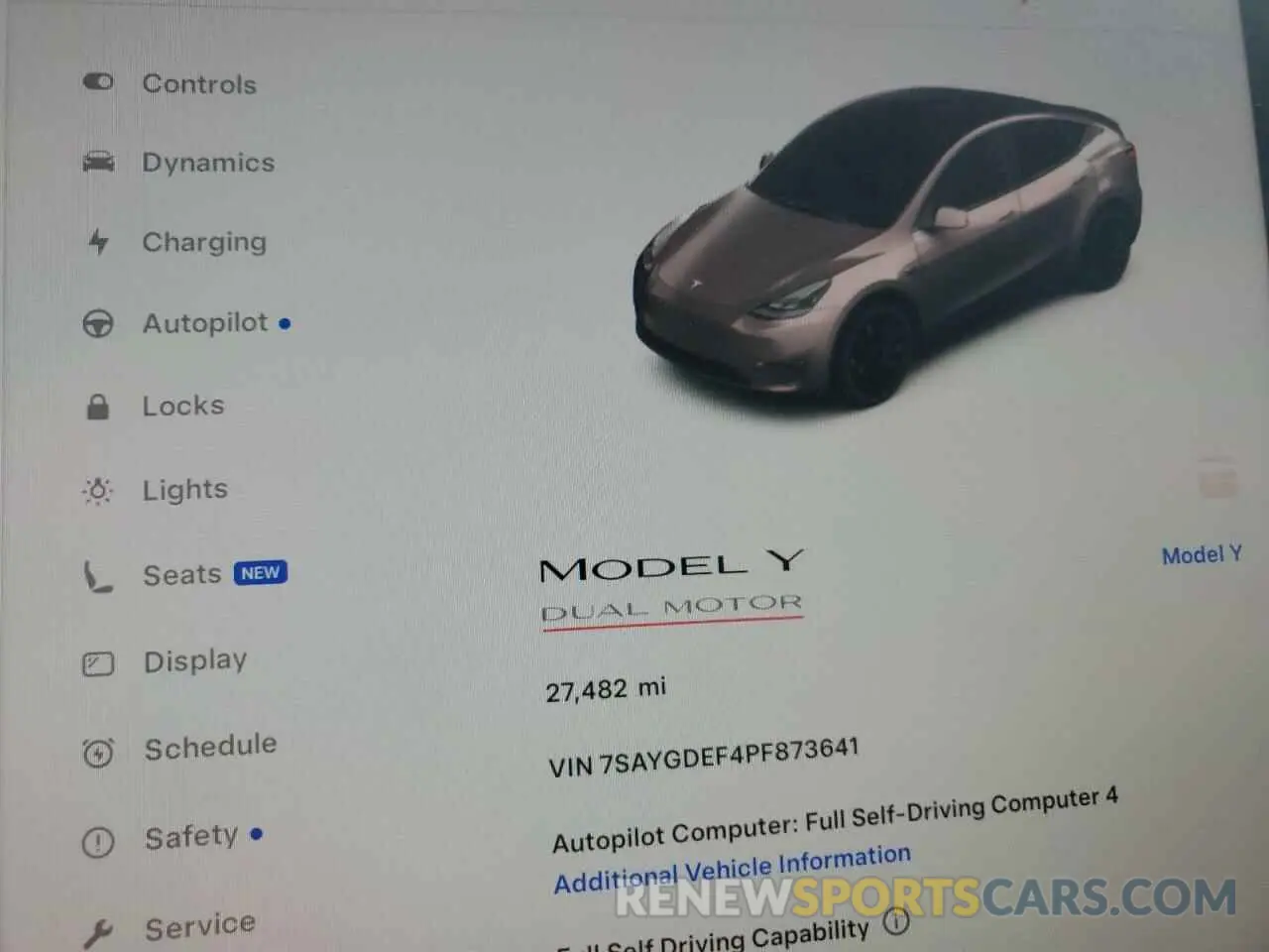 9 Photograph of a damaged car 7SAYGDEF4PF873641 TESLA MODEL Y 2023