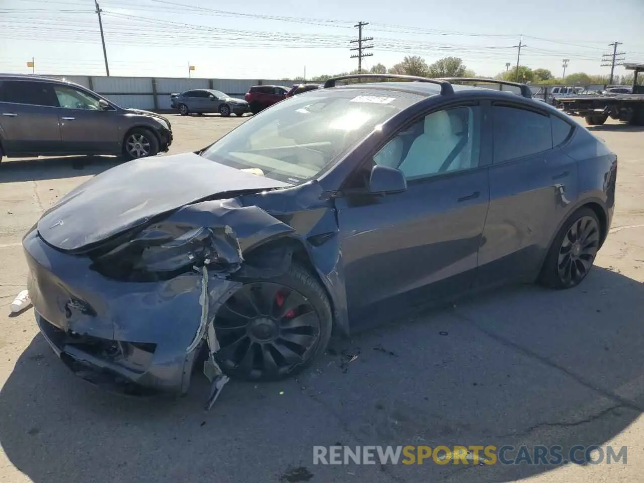 1 Photograph of a damaged car 7SAYGDEF4PF888804 TESLA MODEL Y 2023