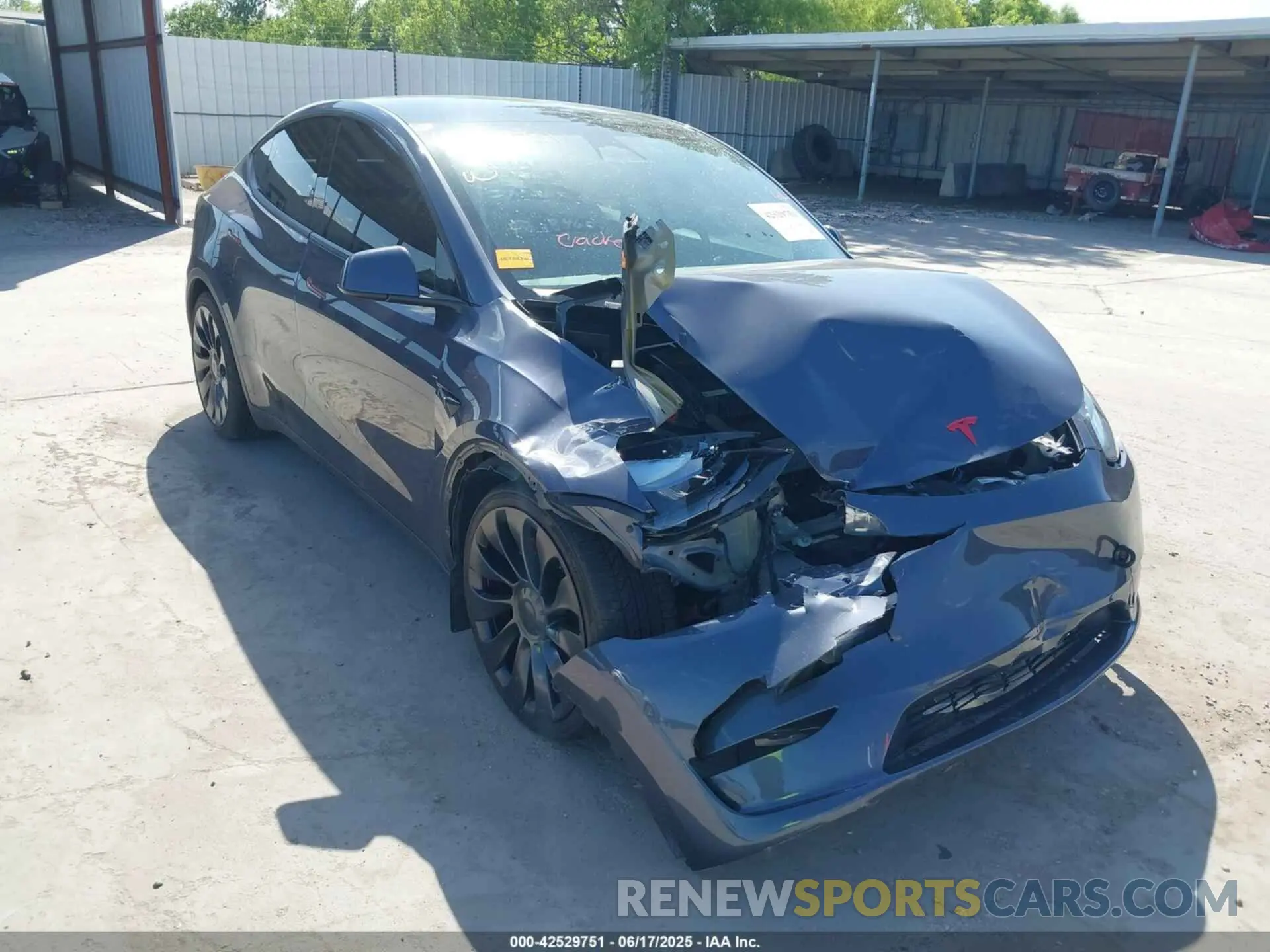 1 Фотография поврежденного автомобиля 7SAYGDEF5PF696100 TESLA MODEL Y 2023