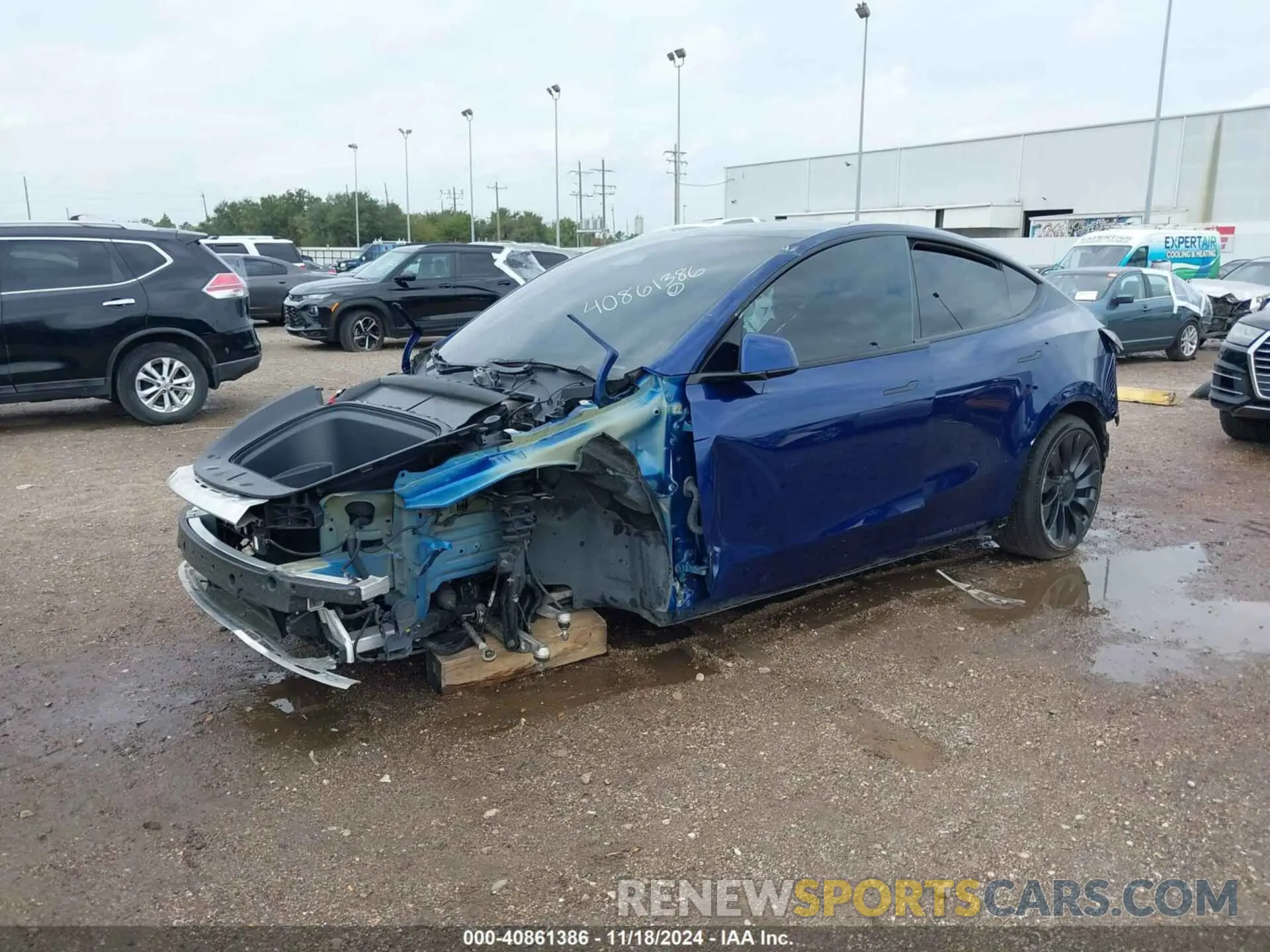 2 Photograph of a damaged car 7SAYGDEF5PF700663 TESLA MODEL Y 2023