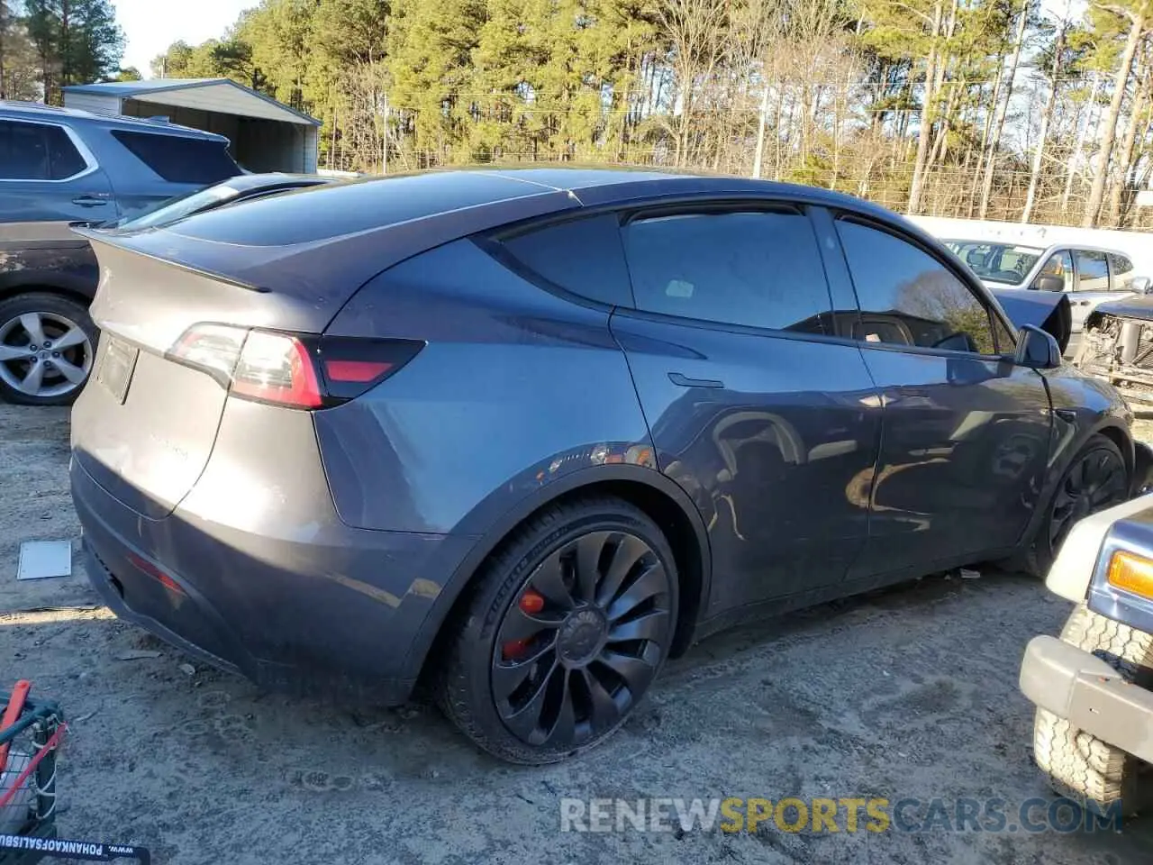 3 Photograph of a damaged car 7SAYGDEF5PF806143 TESLA MODEL Y 2023