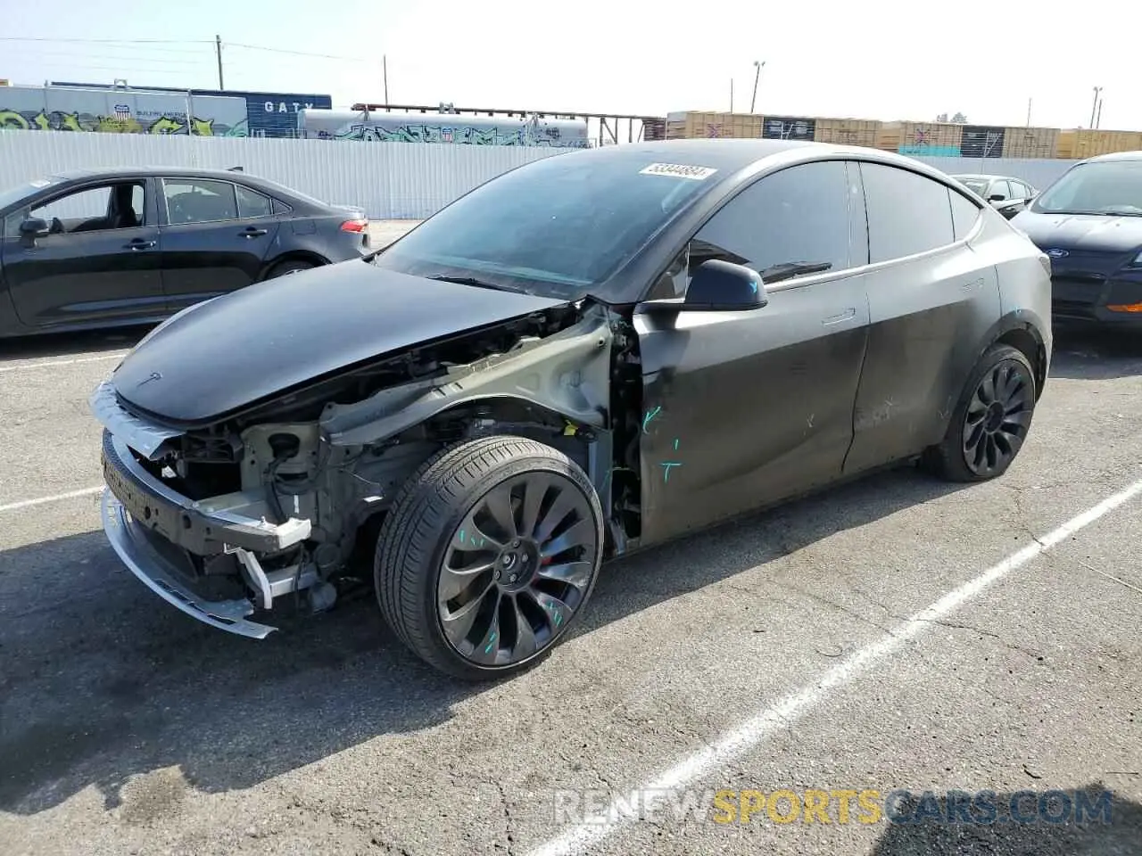 1 Фотография поврежденного автомобиля 7SAYGDEF5PF841619 TESLA MODEL Y 2023