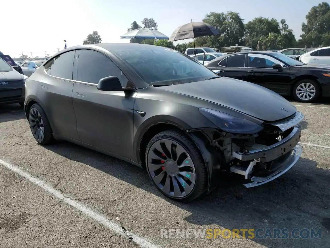 4 Фотография поврежденного автомобиля 7SAYGDEF5PF841619 TESLA MODEL Y 2023