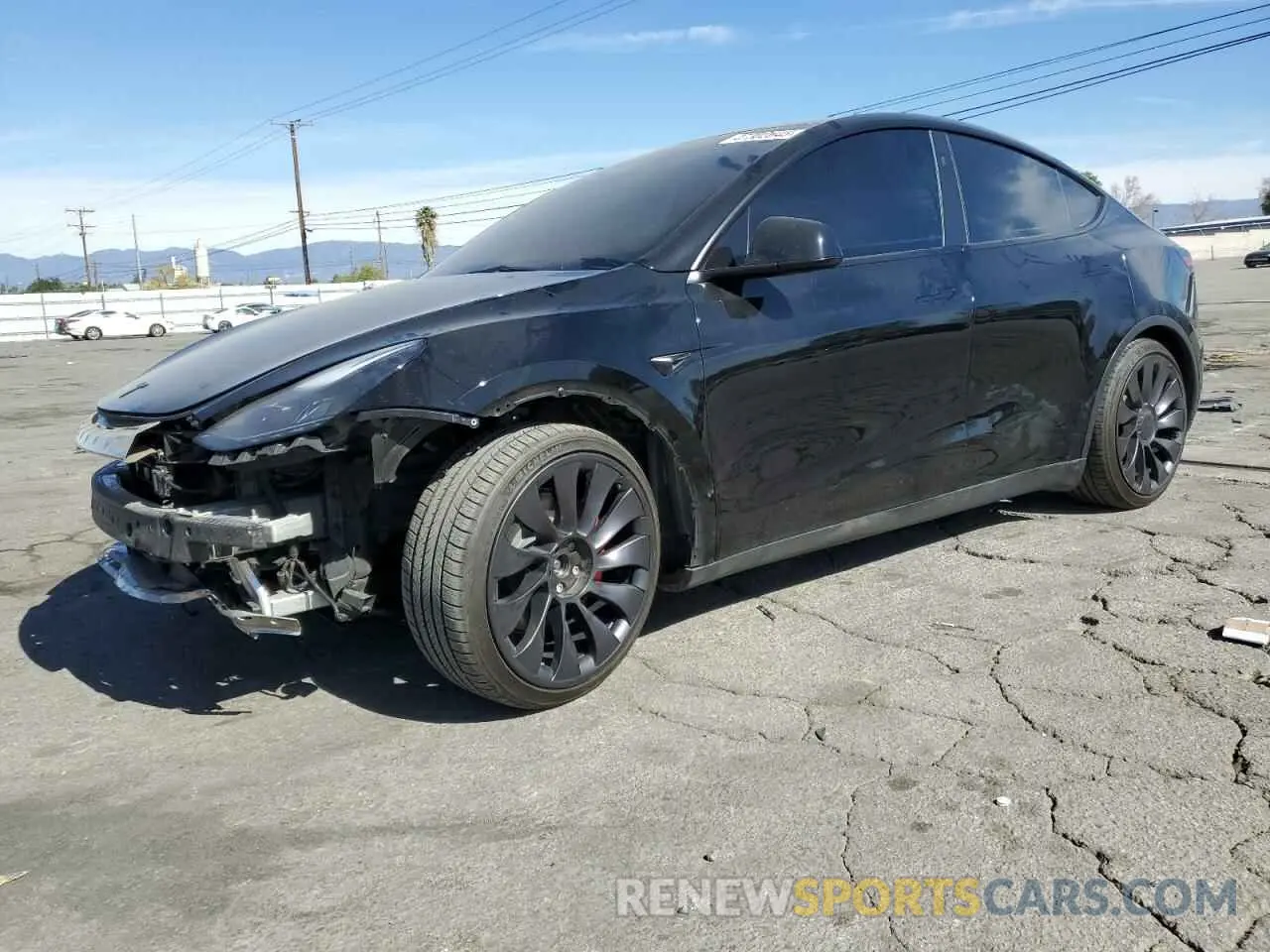 1 Photograph of a damaged car 7SAYGDEF5PF899567 TESLA MODEL Y 2023