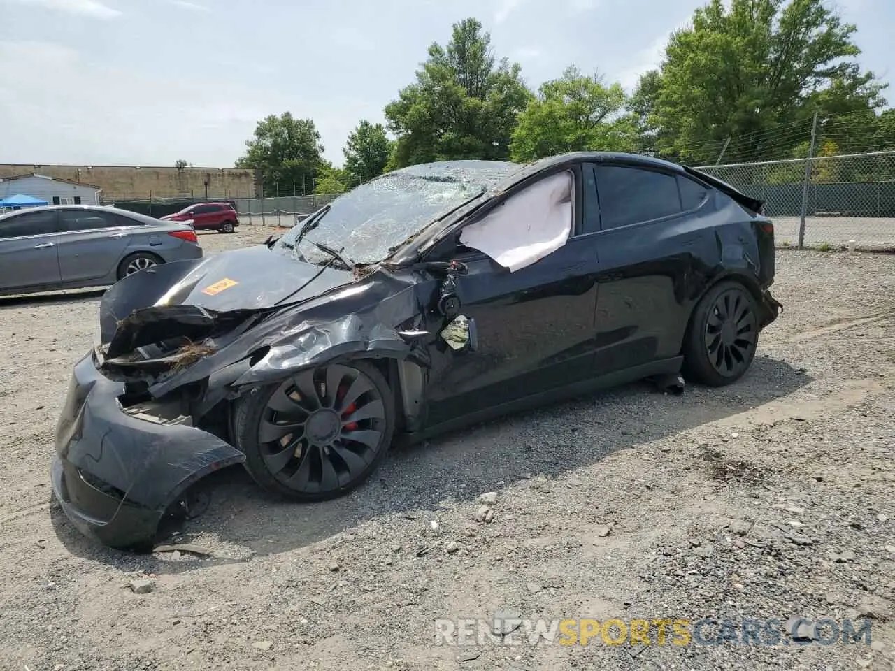 1 Photograph of a damaged car 7SAYGDEF5PF903519 TESLA MODEL Y 2023
