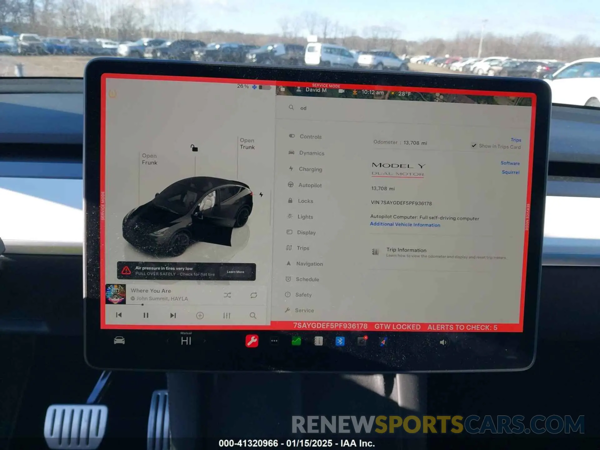 7 Photograph of a damaged car 7SAYGDEF5PF936178 TESLA MODEL Y 2023