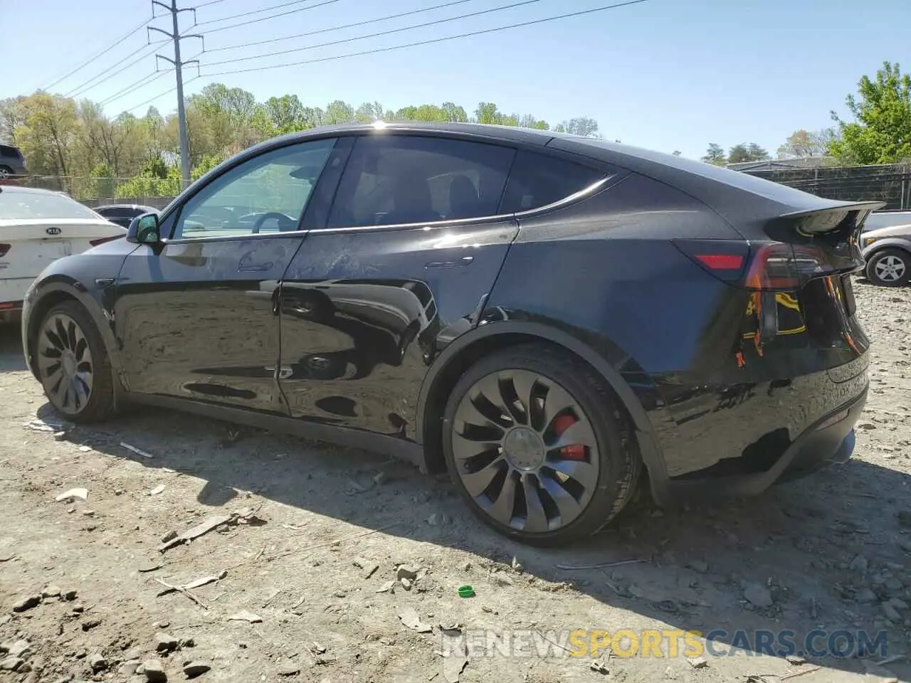 2 Фотография поврежденного автомобиля 7SAYGDEF5PF941624 TESLA MODEL Y 2023