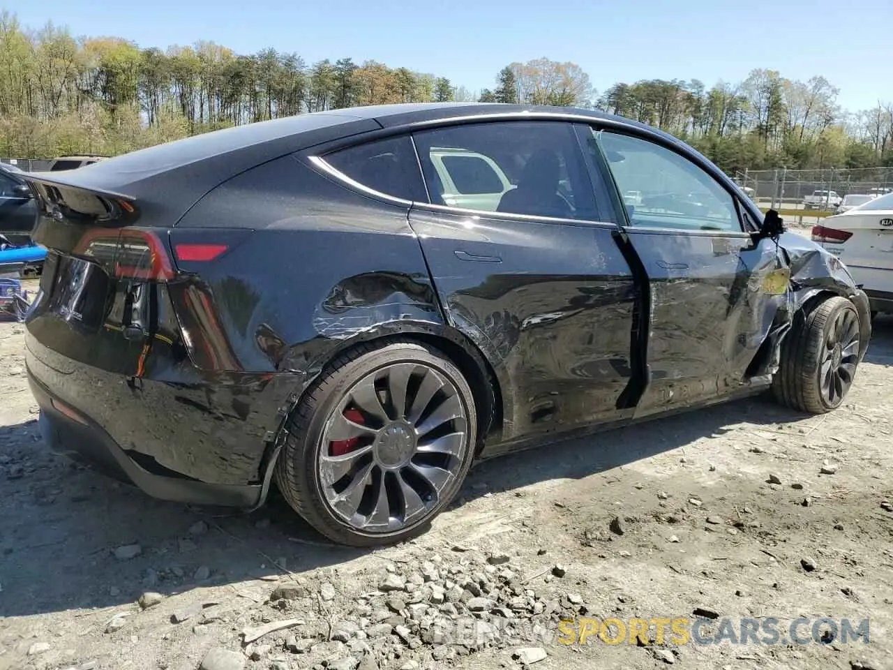 3 Фотография поврежденного автомобиля 7SAYGDEF5PF941624 TESLA MODEL Y 2023