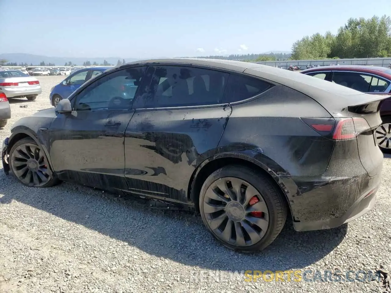 2 Photograph of a damaged car 7SAYGDEF6PF699619 TESLA MODEL Y 2023