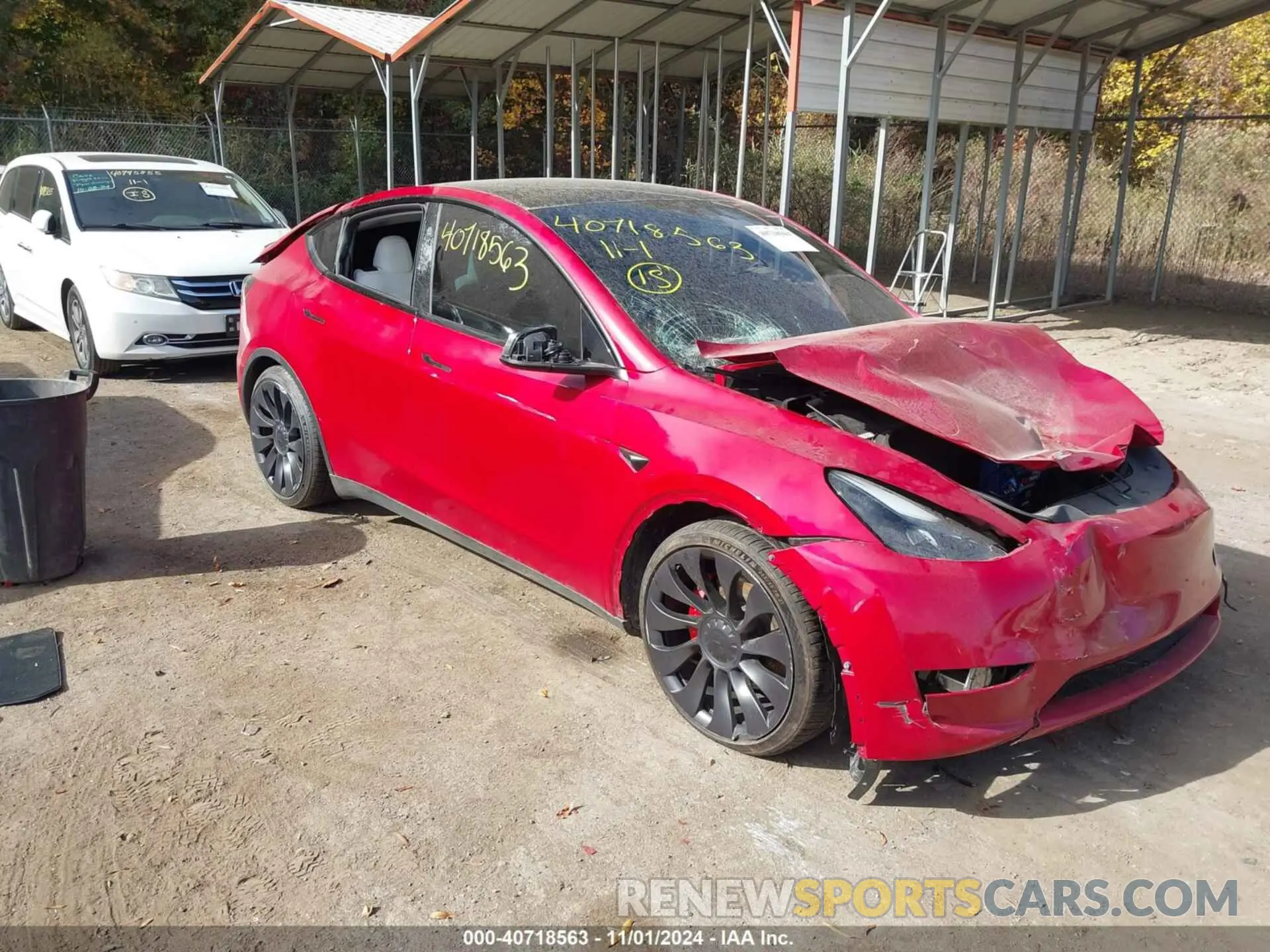 1 Photograph of a damaged car 7SAYGDEF6PF870935 TESLA MODEL Y 2023