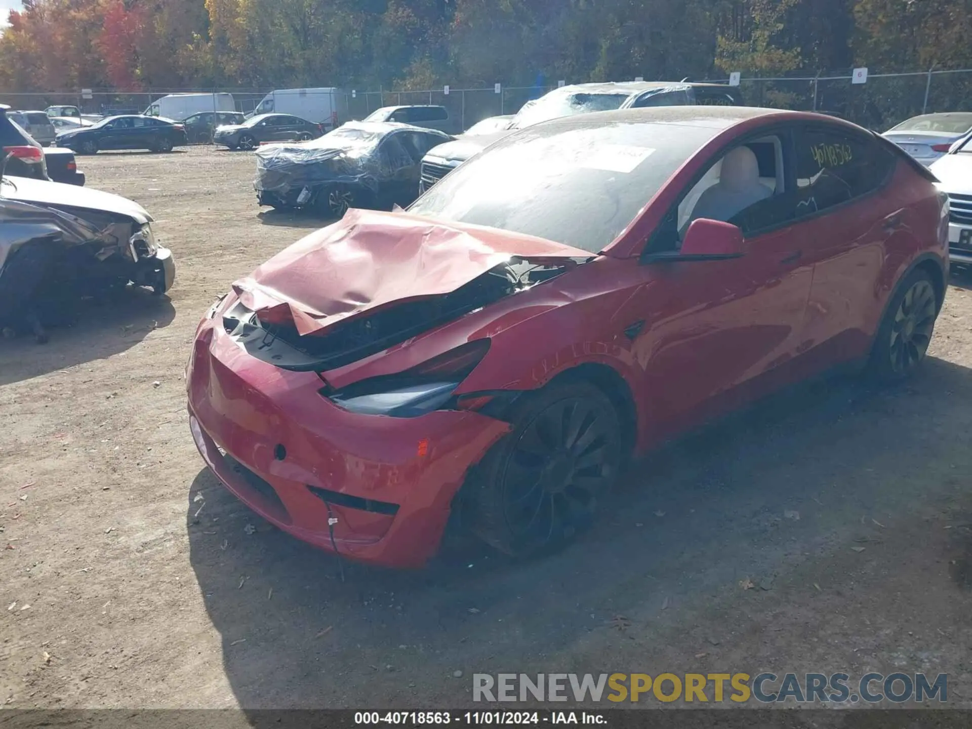 2 Photograph of a damaged car 7SAYGDEF6PF870935 TESLA MODEL Y 2023