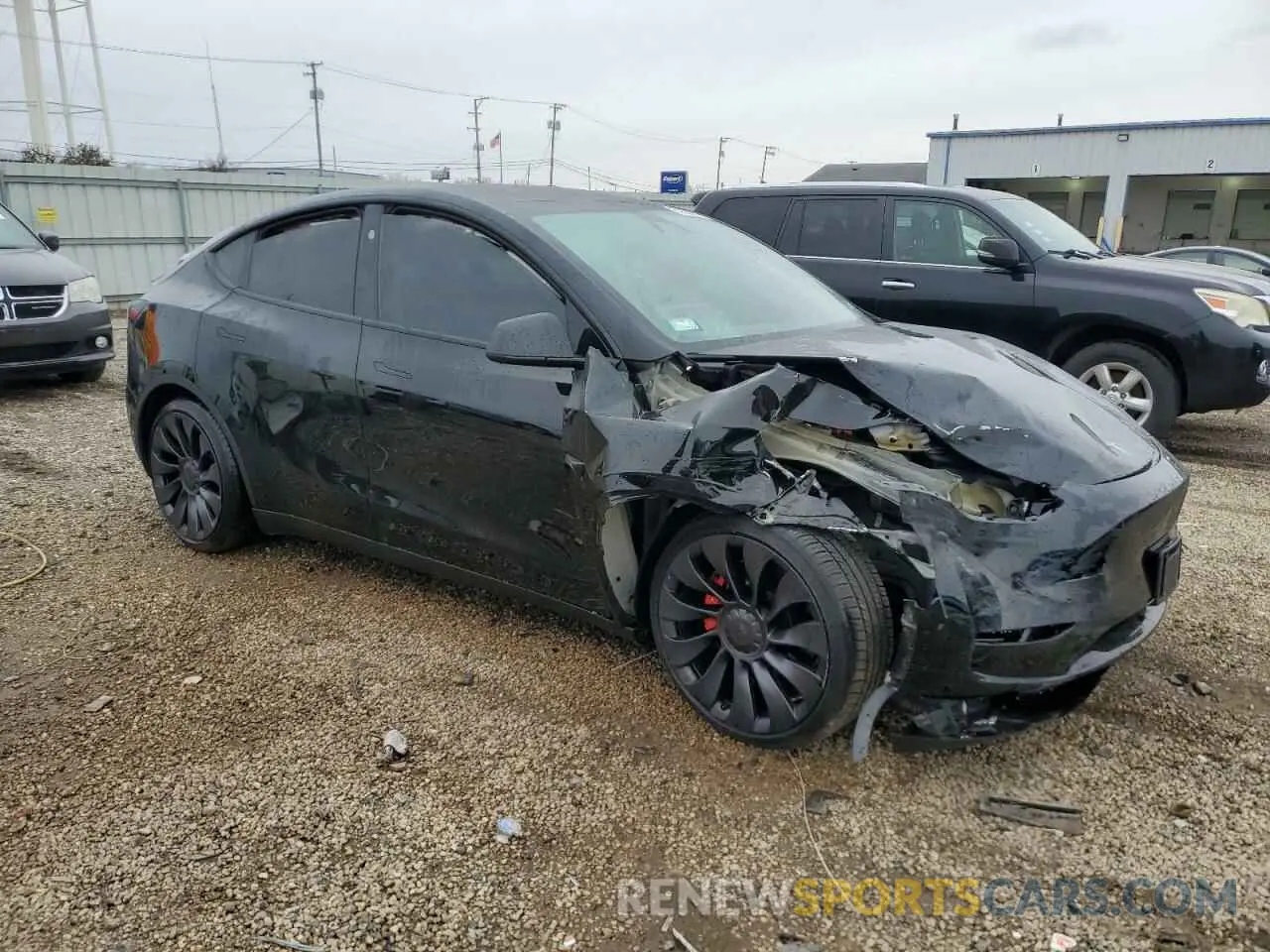 4 Фотография поврежденного автомобиля 7SAYGDEF6PF871597 TESLA MODEL Y 2023