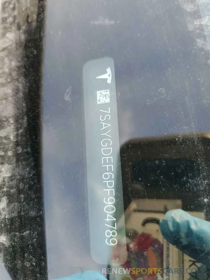 14 Фотография поврежденного автомобиля 7SAYGDEF6PF904789 TESLA MODEL Y 2023