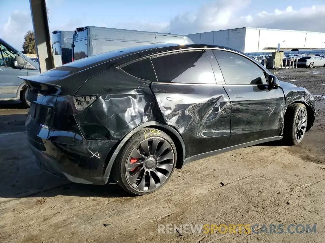 3 Фотография поврежденного автомобиля 7SAYGDEF7PF786817 TESLA MODEL Y 2023