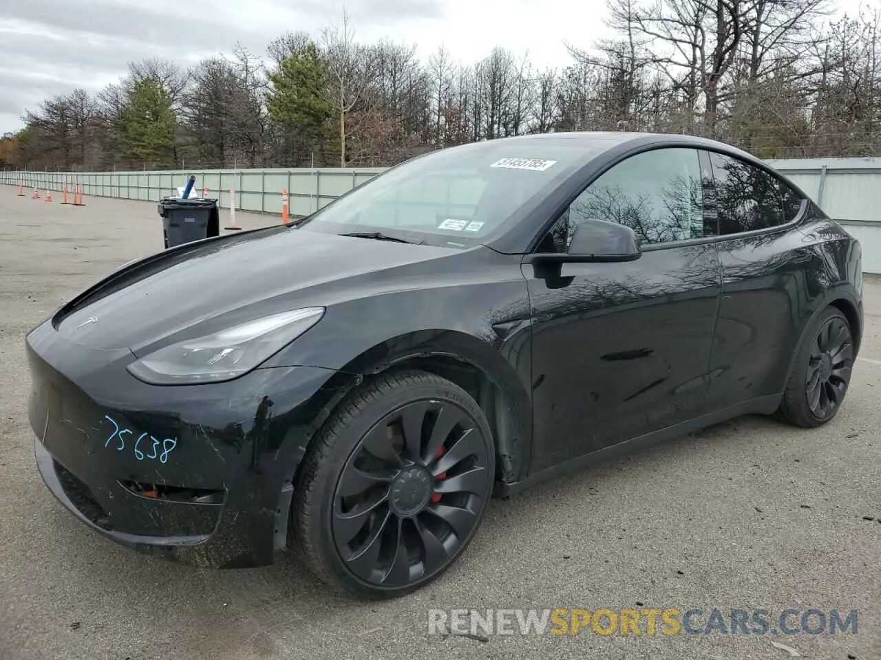 1 Фотография поврежденного автомобиля 7SAYGDEF7PF832498 TESLA MODEL Y 2023
