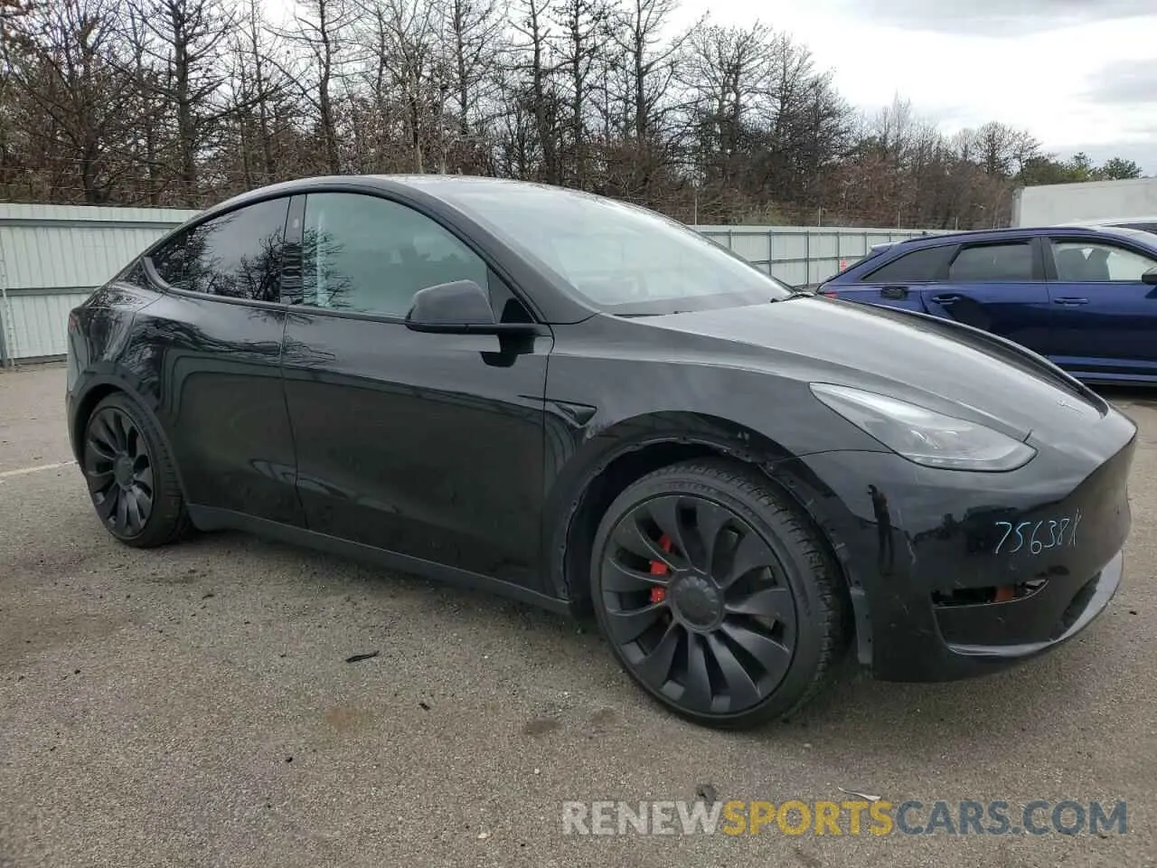 4 Фотография поврежденного автомобиля 7SAYGDEF7PF832498 TESLA MODEL Y 2023