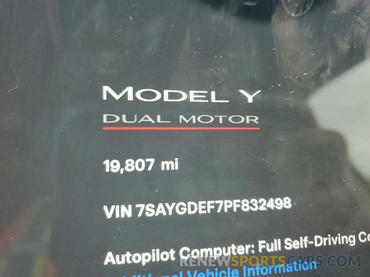 9 Фотография поврежденного автомобиля 7SAYGDEF7PF832498 TESLA MODEL Y 2023