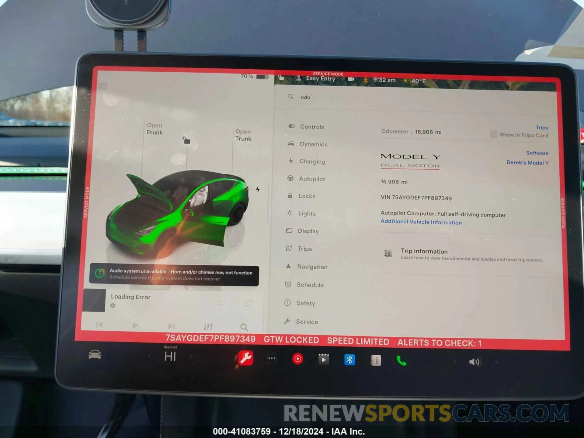 7 Photograph of a damaged car 7SAYGDEF7PF897349 TESLA MODEL Y 2023