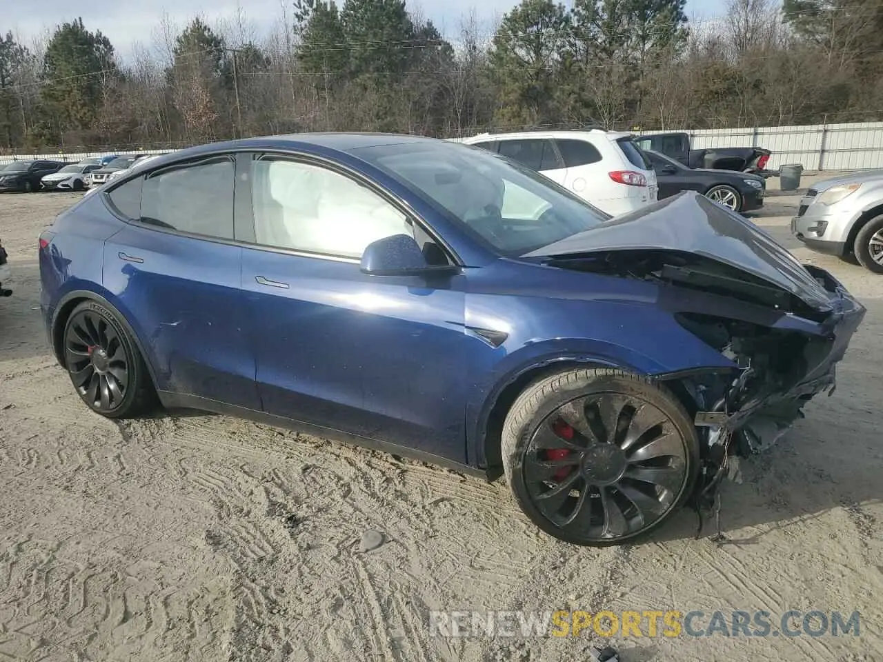 4 Фотография поврежденного автомобиля 7SAYGDEF7PF898453 TESLA MODEL Y 2023