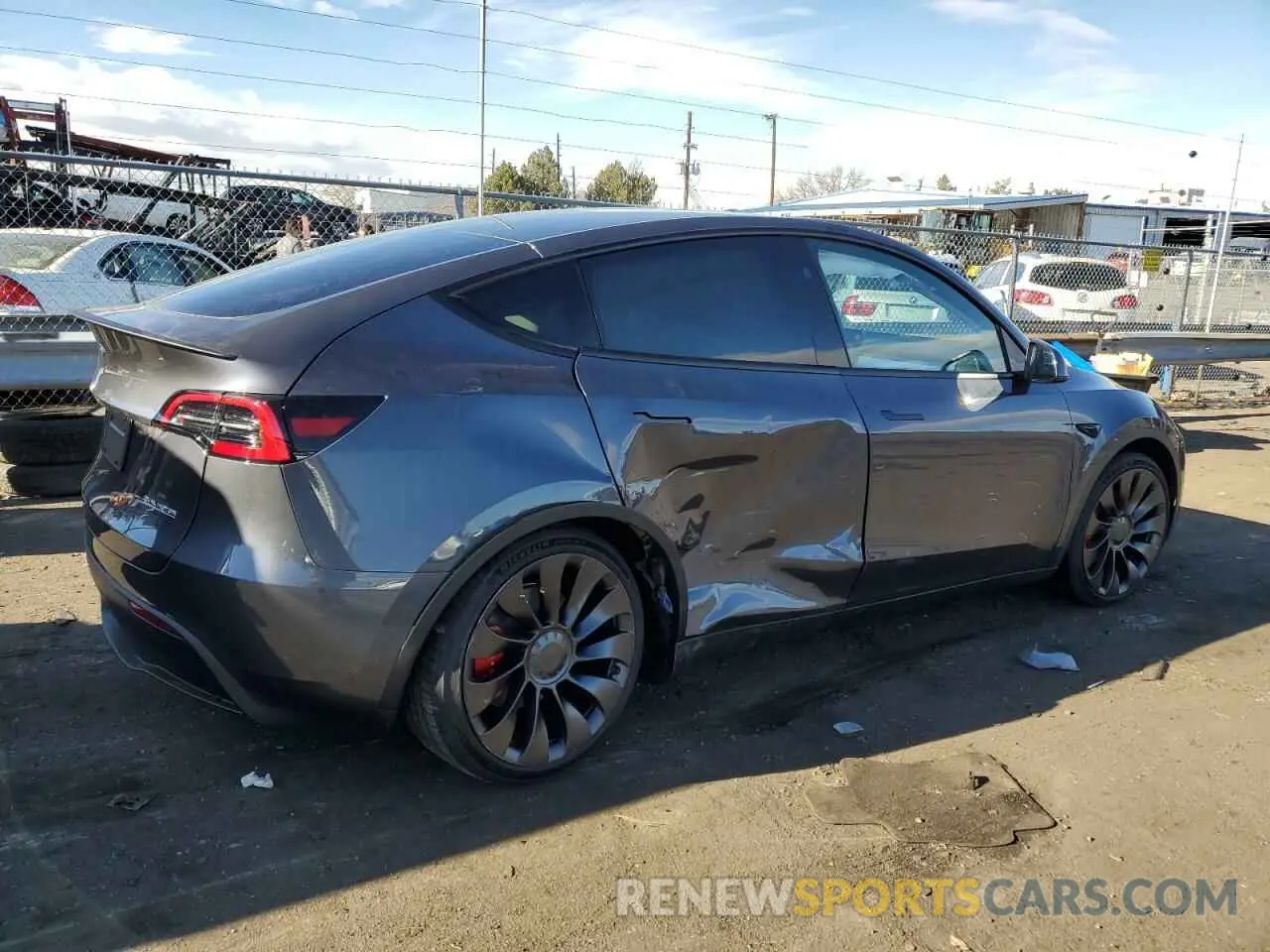3 Photograph of a damaged car 7SAYGDEF7PF916966 TESLA MODEL Y 2023