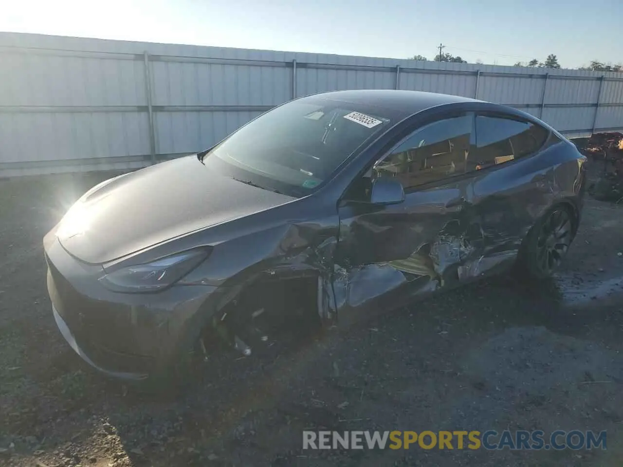 1 Photograph of a damaged car 7SAYGDEF7PF980277 TESLA MODEL Y 2023