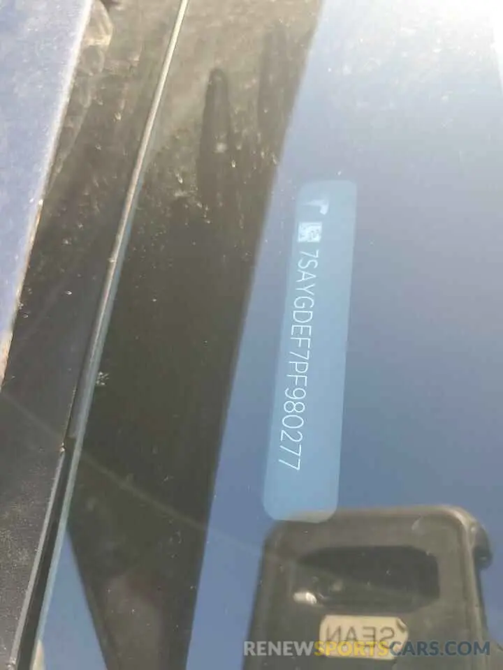 12 Photograph of a damaged car 7SAYGDEF7PF980277 TESLA MODEL Y 2023