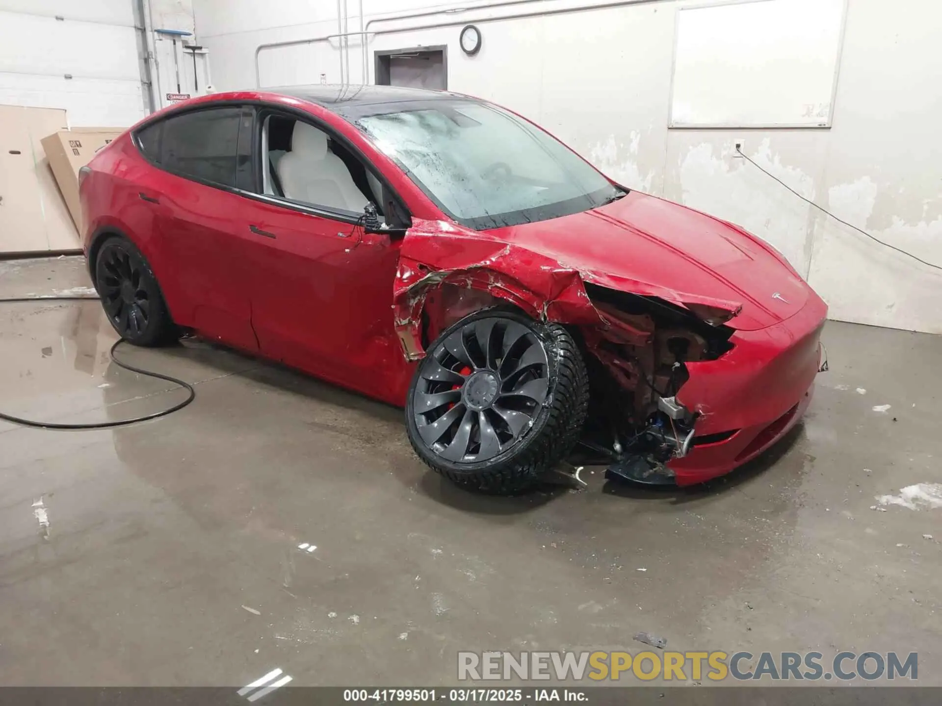 1 Фотография поврежденного автомобиля 7SAYGDEF8PF586142 TESLA MODEL Y 2023