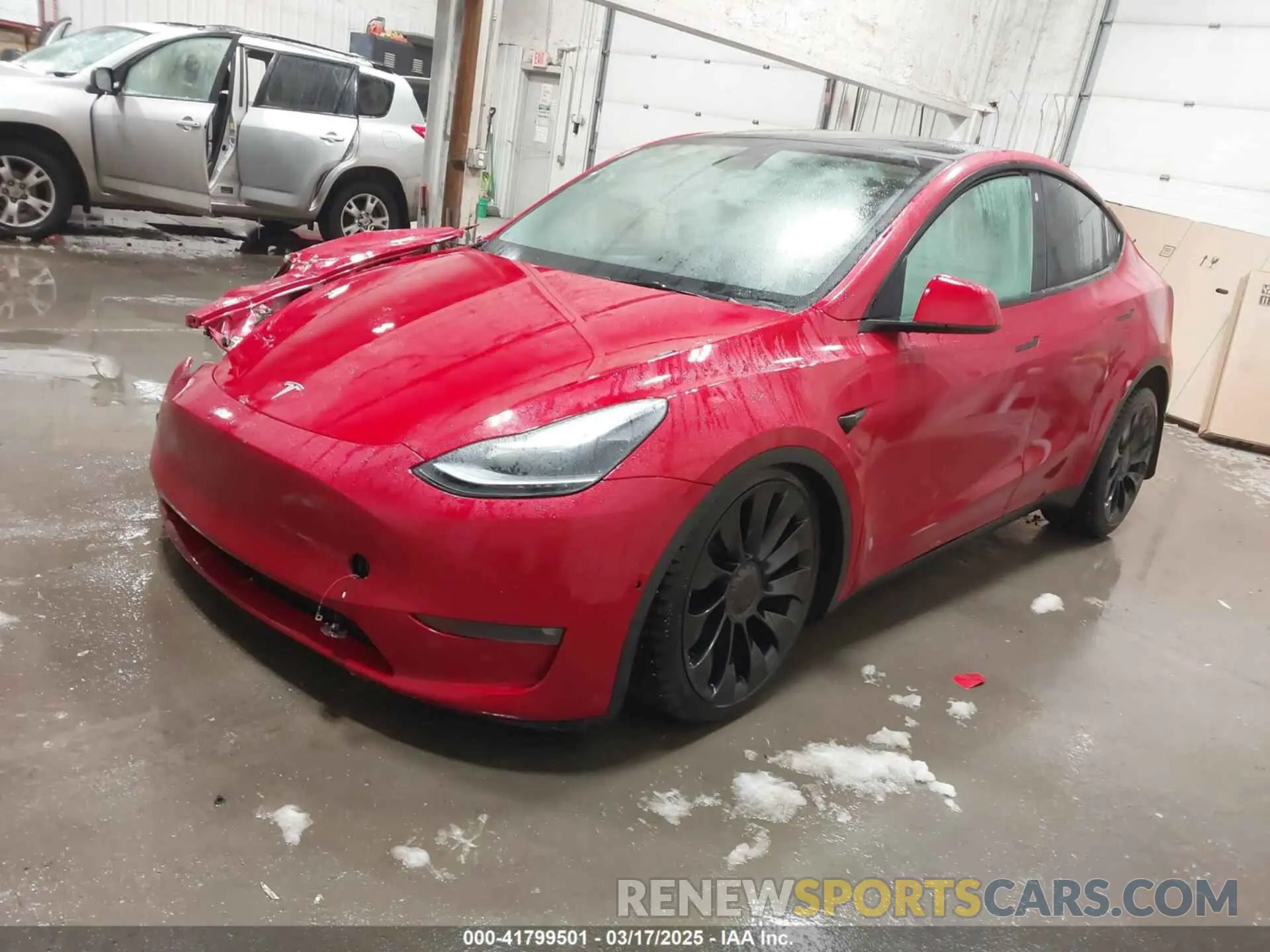 2 Фотография поврежденного автомобиля 7SAYGDEF8PF586142 TESLA MODEL Y 2023