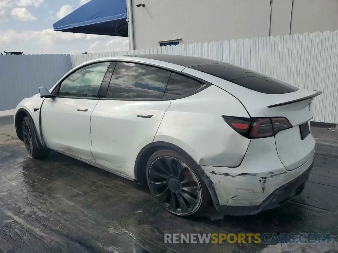 2 Фотография поврежденного автомобиля 7SAYGDEF8PF595178 TESLA MODEL Y 2023