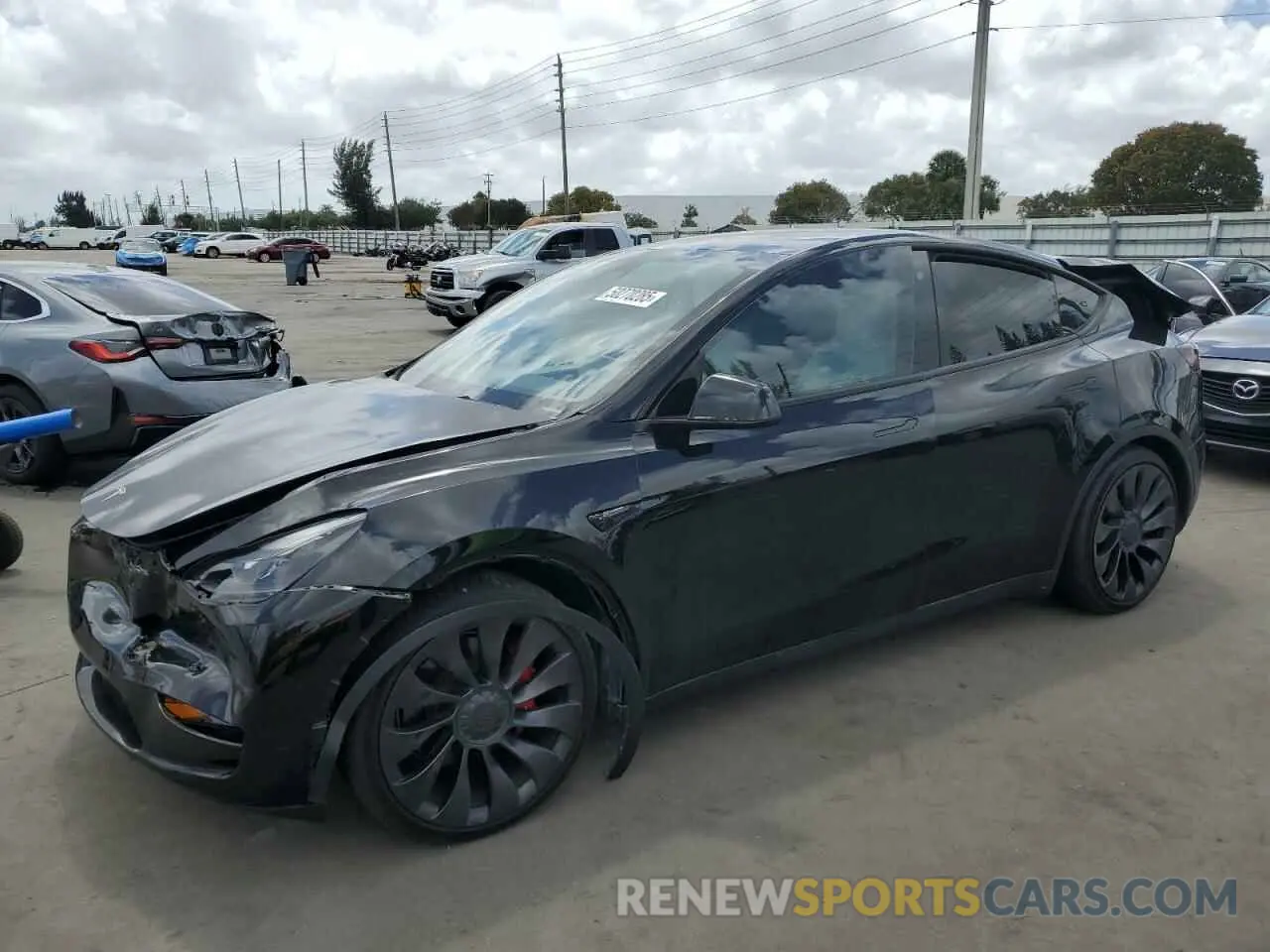 1 Фотография поврежденного автомобиля 7SAYGDEF8PF762915 TESLA MODEL Y 2023