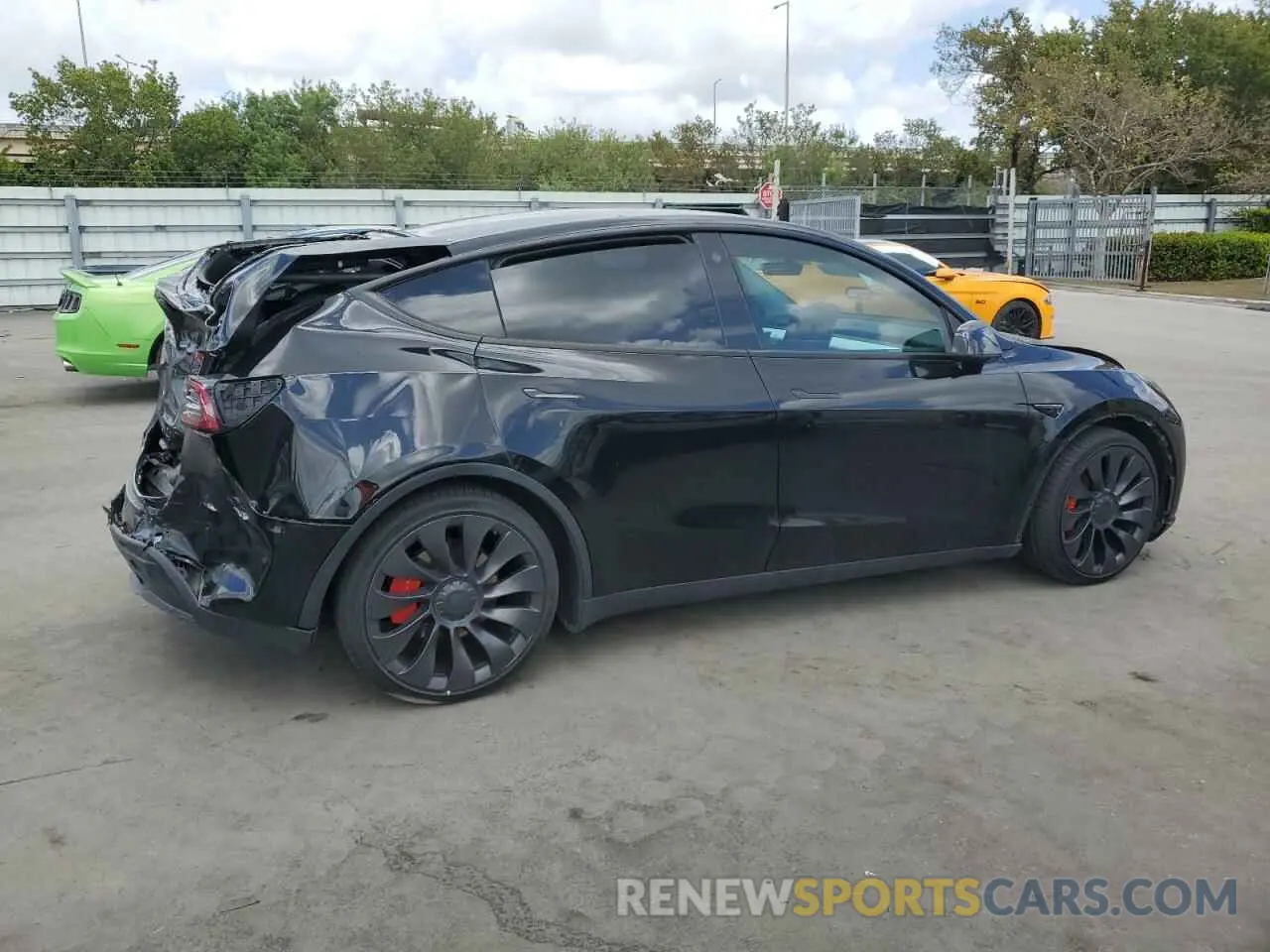 3 Фотография поврежденного автомобиля 7SAYGDEF8PF762915 TESLA MODEL Y 2023