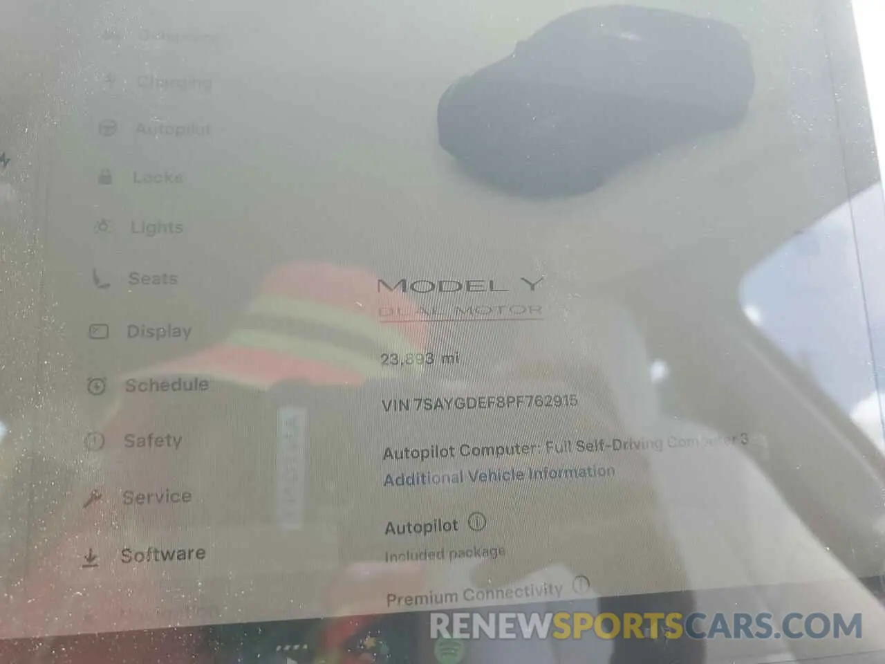 9 Фотография поврежденного автомобиля 7SAYGDEF8PF762915 TESLA MODEL Y 2023