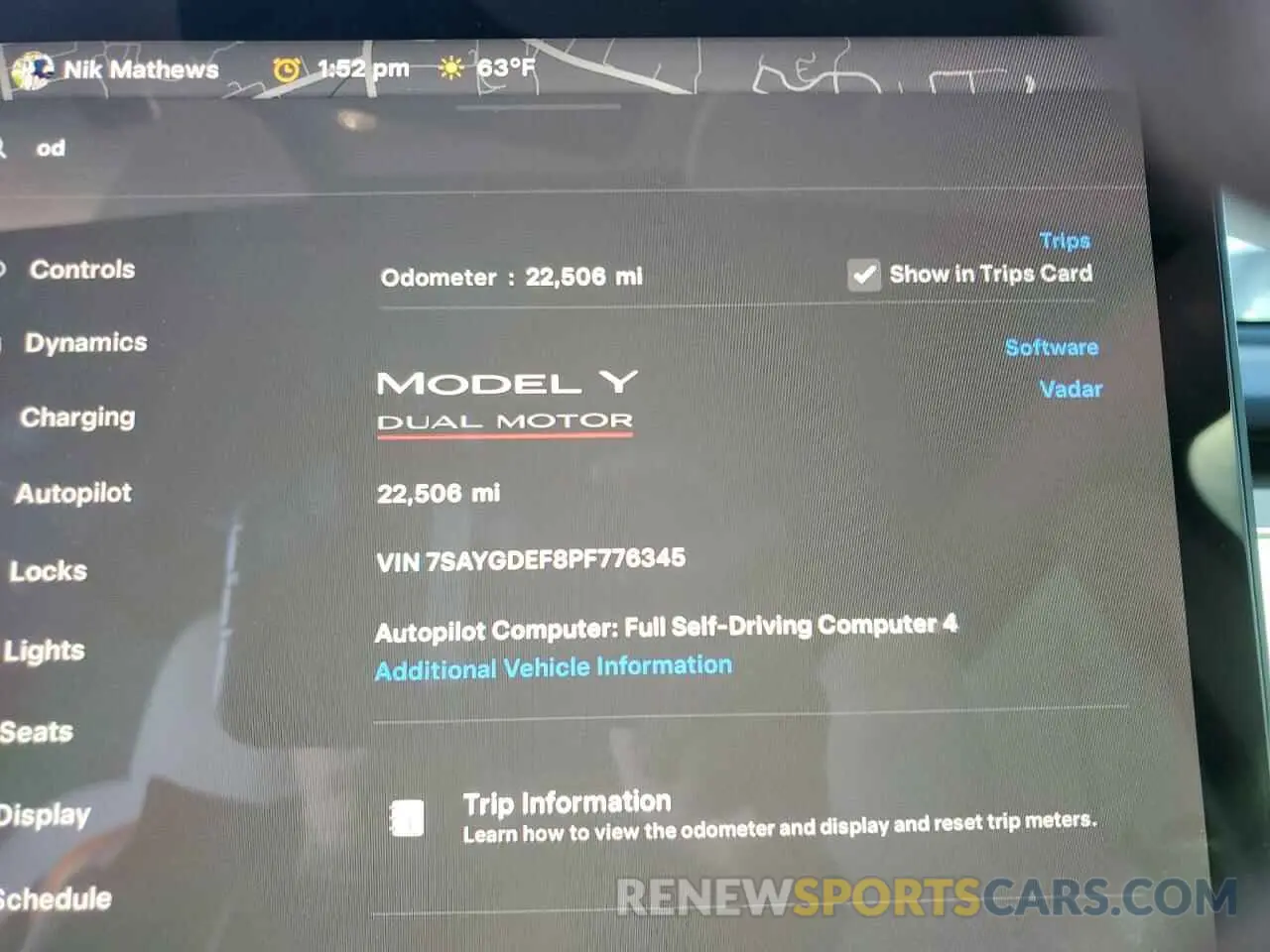 9 Photograph of a damaged car 7SAYGDEF8PF776345 TESLA MODEL Y 2023