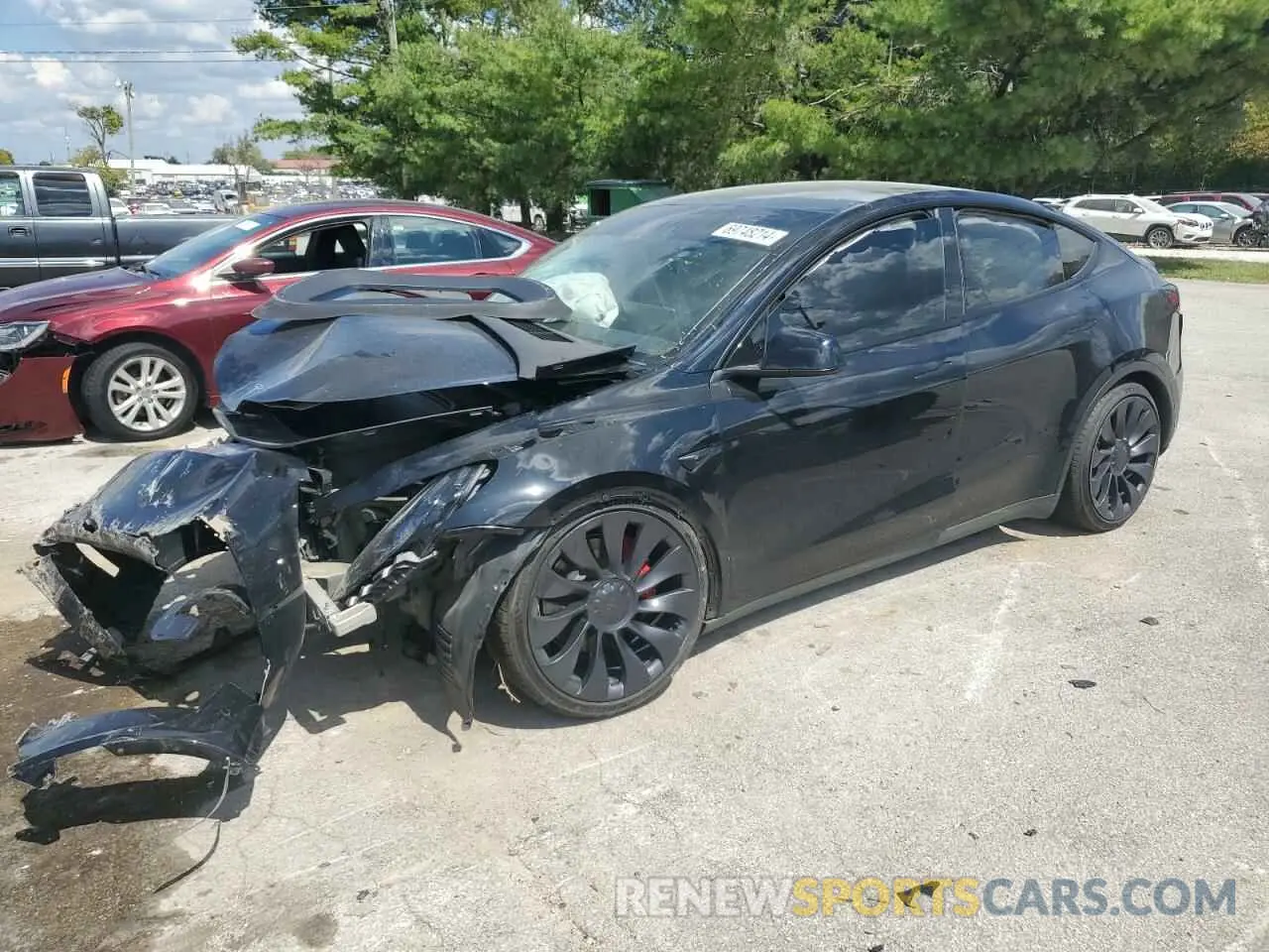 1 Фотография поврежденного автомобиля 7SAYGDEF8PF801048 TESLA MODEL Y 2023