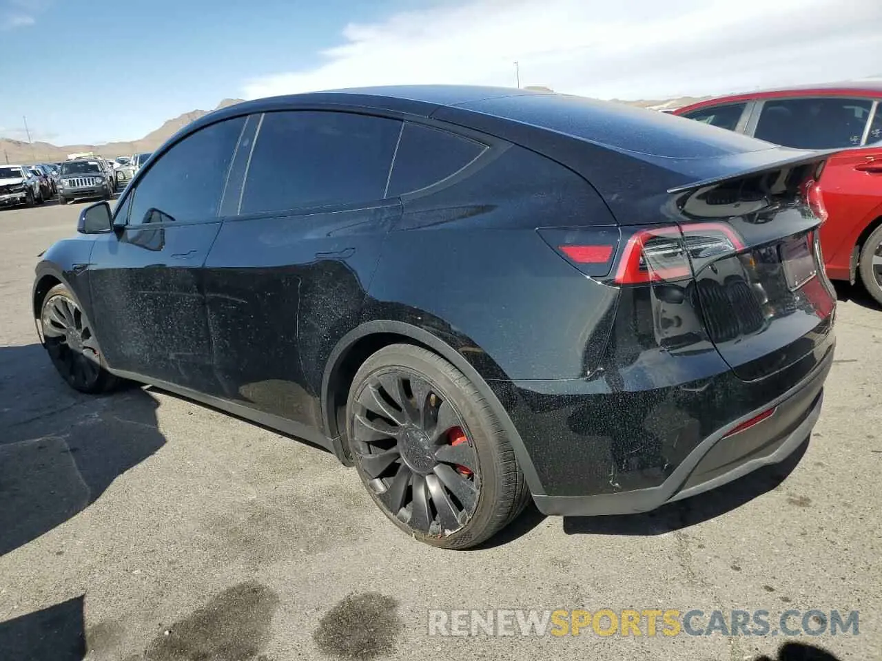 2 Photograph of a damaged car 7SAYGDEF8PF884514 TESLA MODEL Y 2023