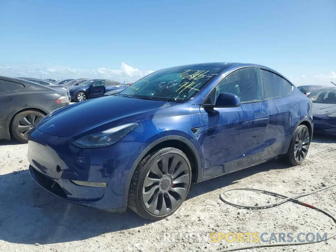 1 Фотография поврежденного автомобиля 7SAYGDEF9PF633369 TESLA MODEL Y 2023