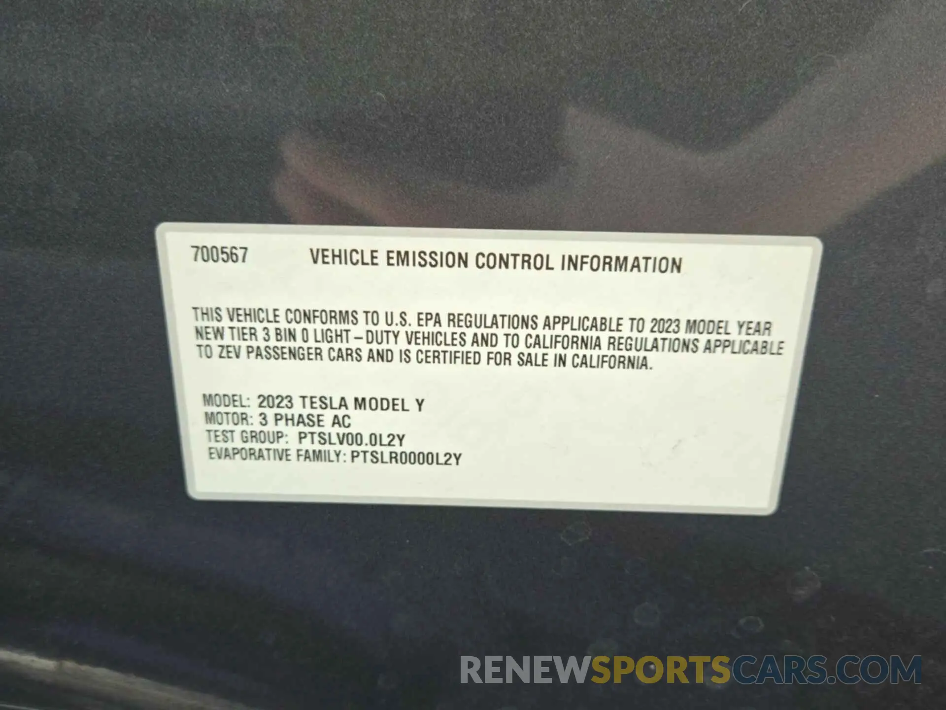 14 Фотография поврежденного автомобиля 7SAYGDEF9PF700567 TESLA MODEL Y 2023
