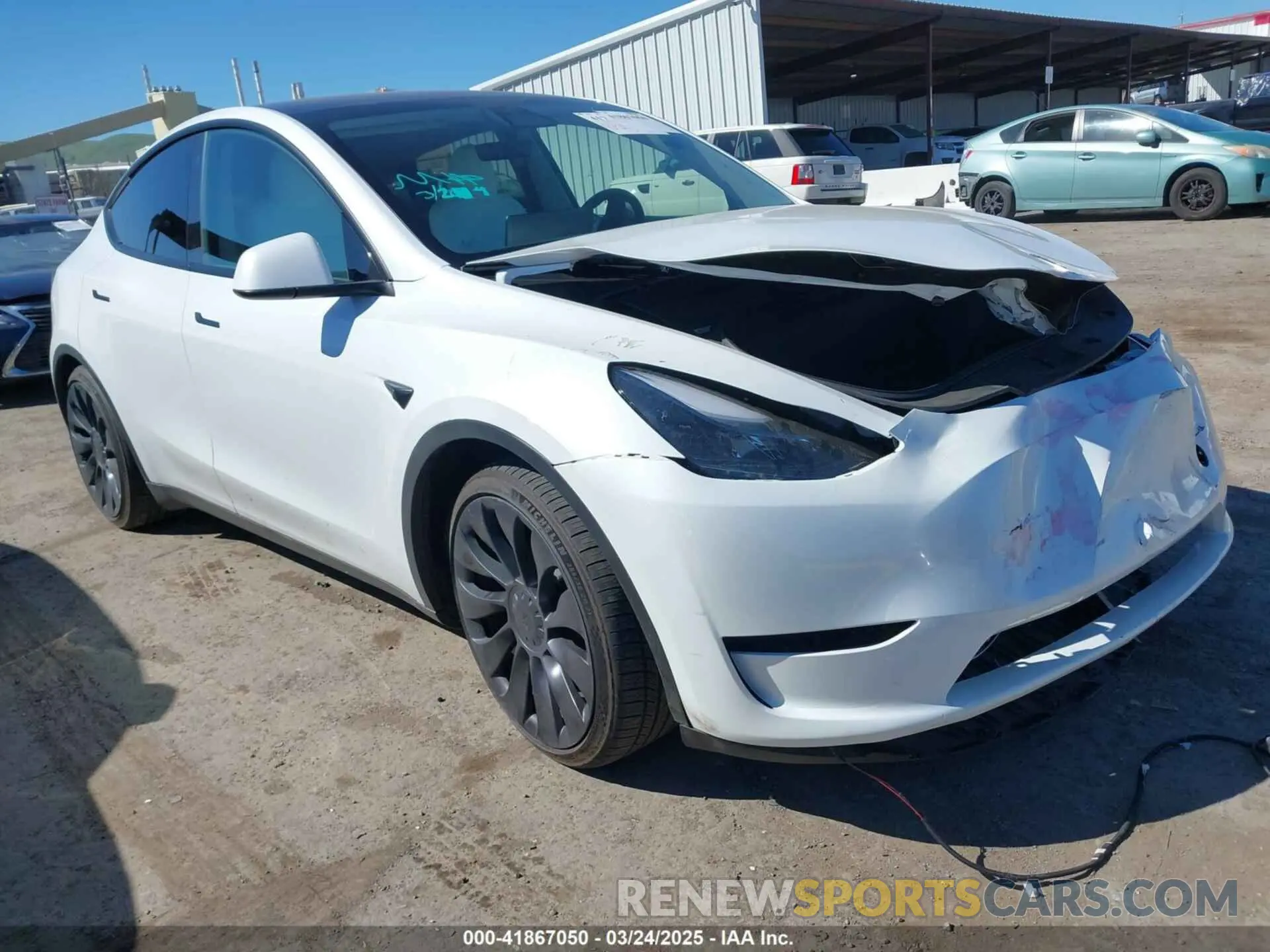 1 Фотография поврежденного автомобиля 7SAYGDEF9PF787497 TESLA MODEL Y 2023