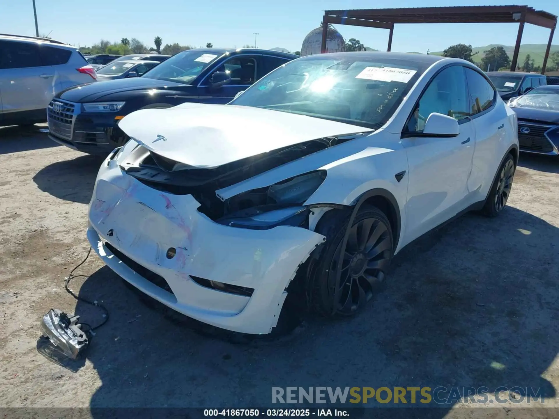 2 Фотография поврежденного автомобиля 7SAYGDEF9PF787497 TESLA MODEL Y 2023