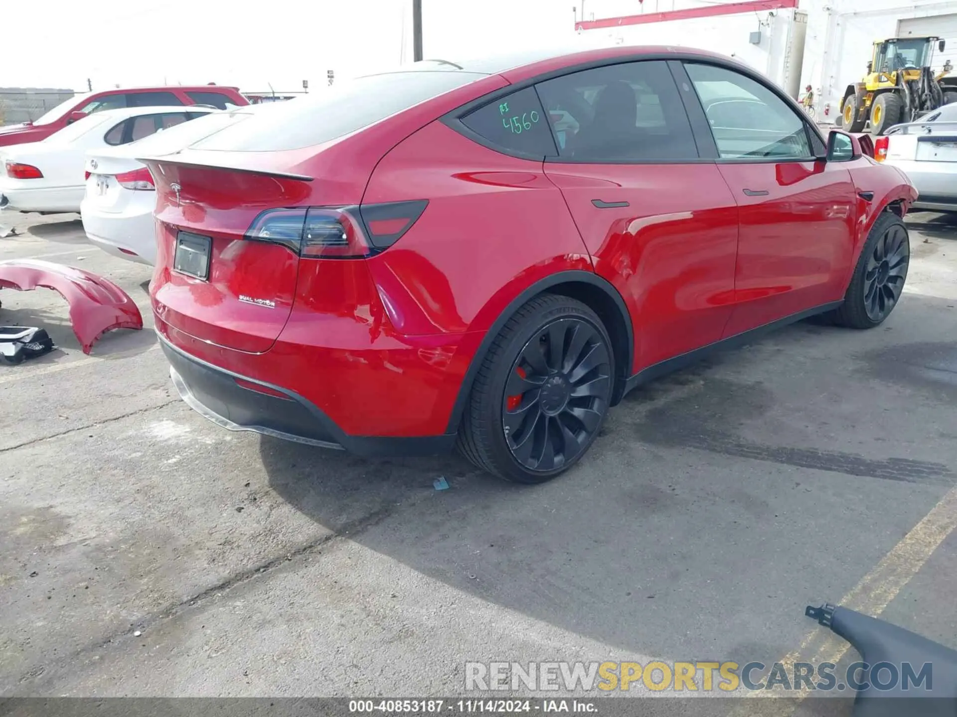 4 Фотография поврежденного автомобиля 7SAYGDEF9PF797155 TESLA MODEL Y 2023