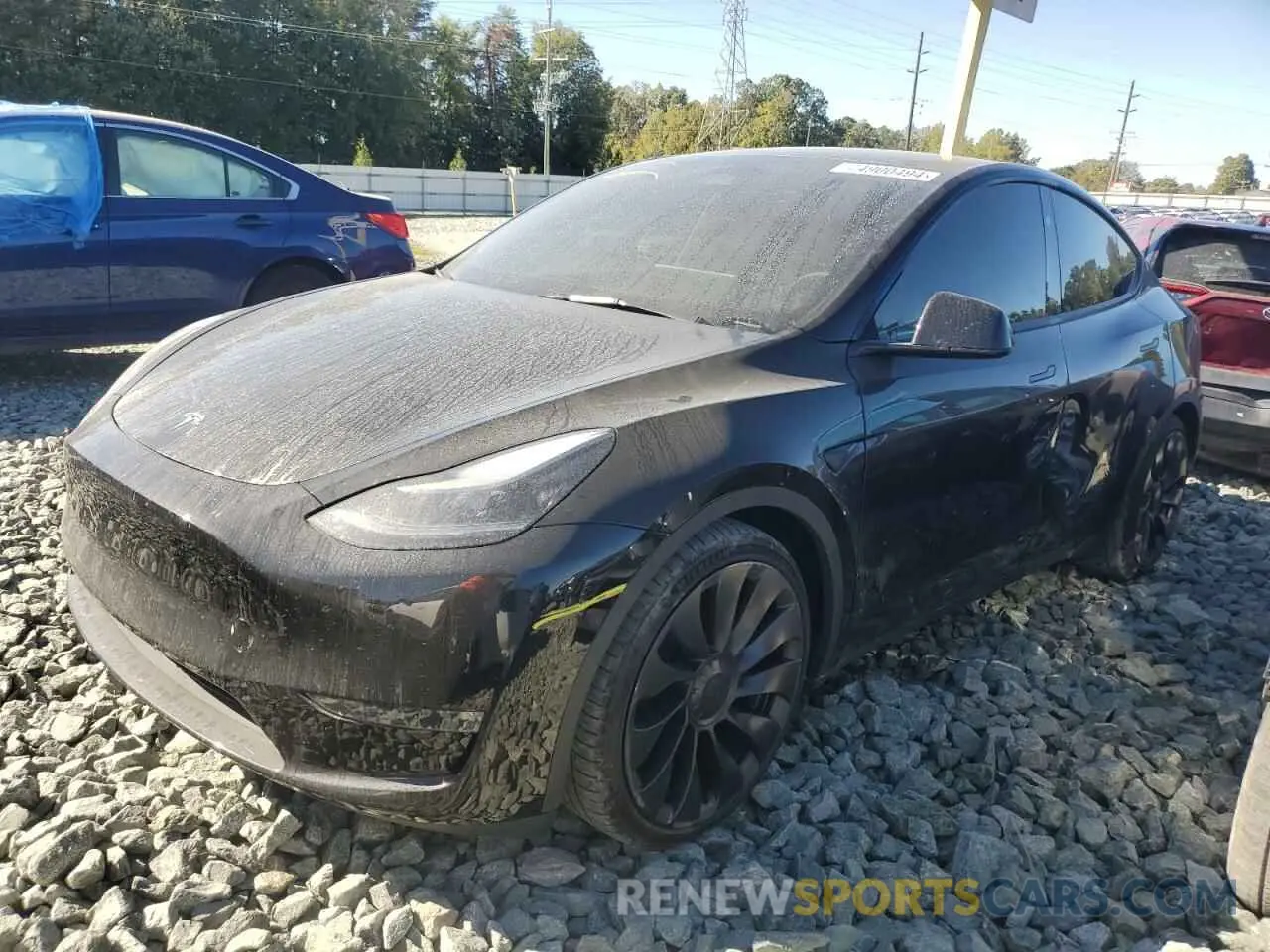 1 Photograph of a damaged car 7SAYGDEF9PF916094 TESLA MODEL Y 2023