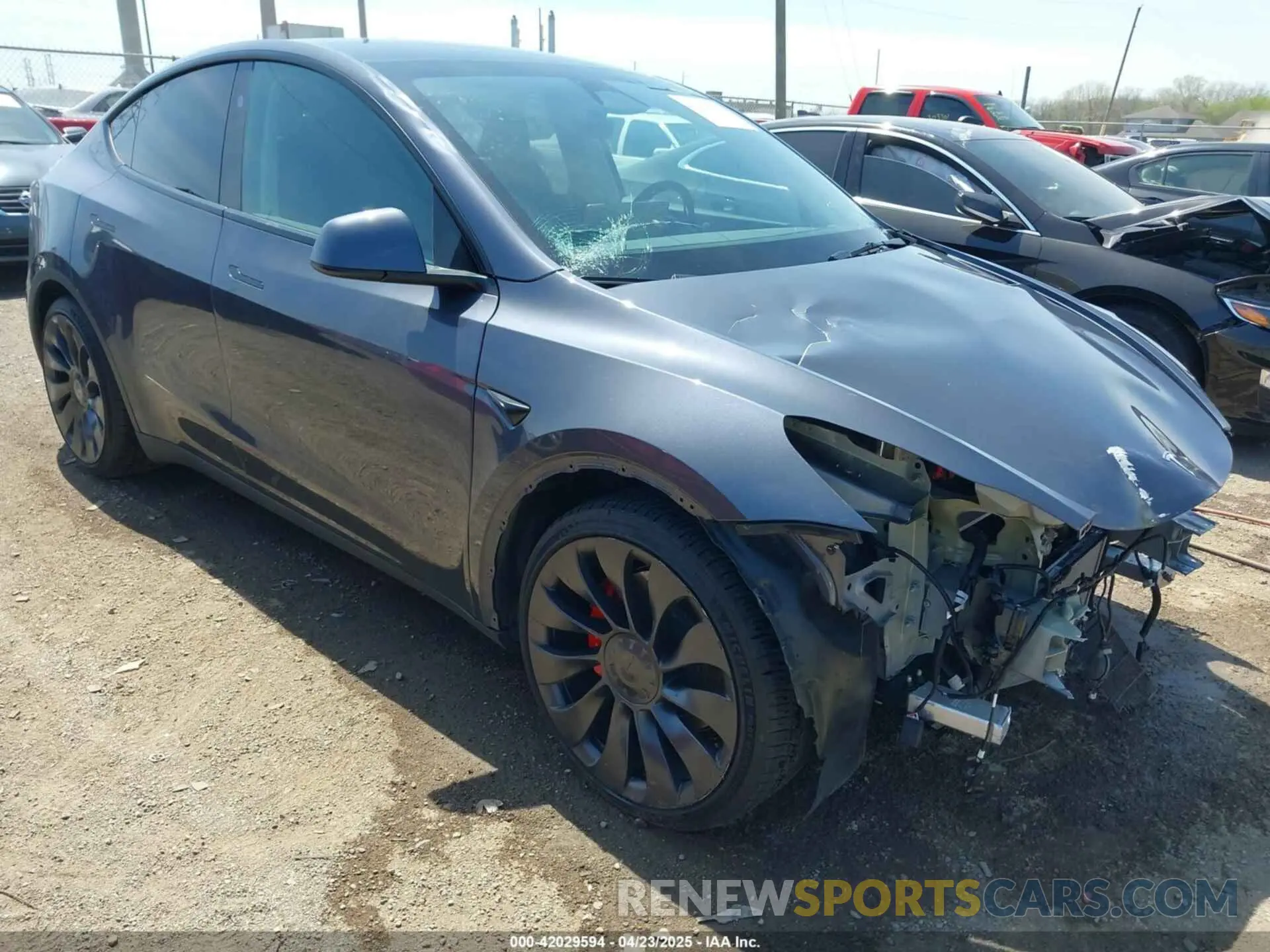 1 Фотография поврежденного автомобиля 7SAYGDEF9PF972200 TESLA MODEL Y 2023