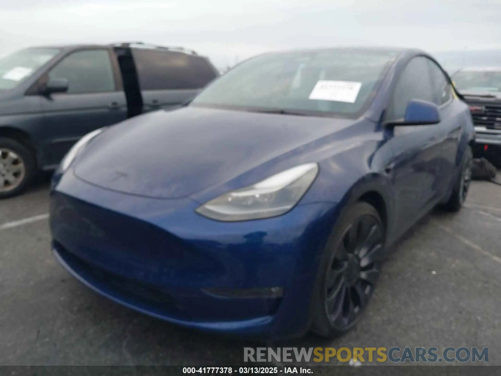 2 Фотография поврежденного автомобиля 7SAYGDEFOPF659620 TESLA MODEL Y 2023