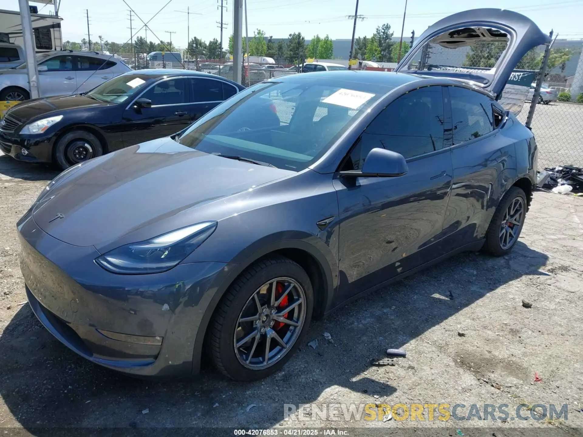 2 Фотография поврежденного автомобиля 7SAYGDEFXPF618668 TESLA MODEL Y 2023