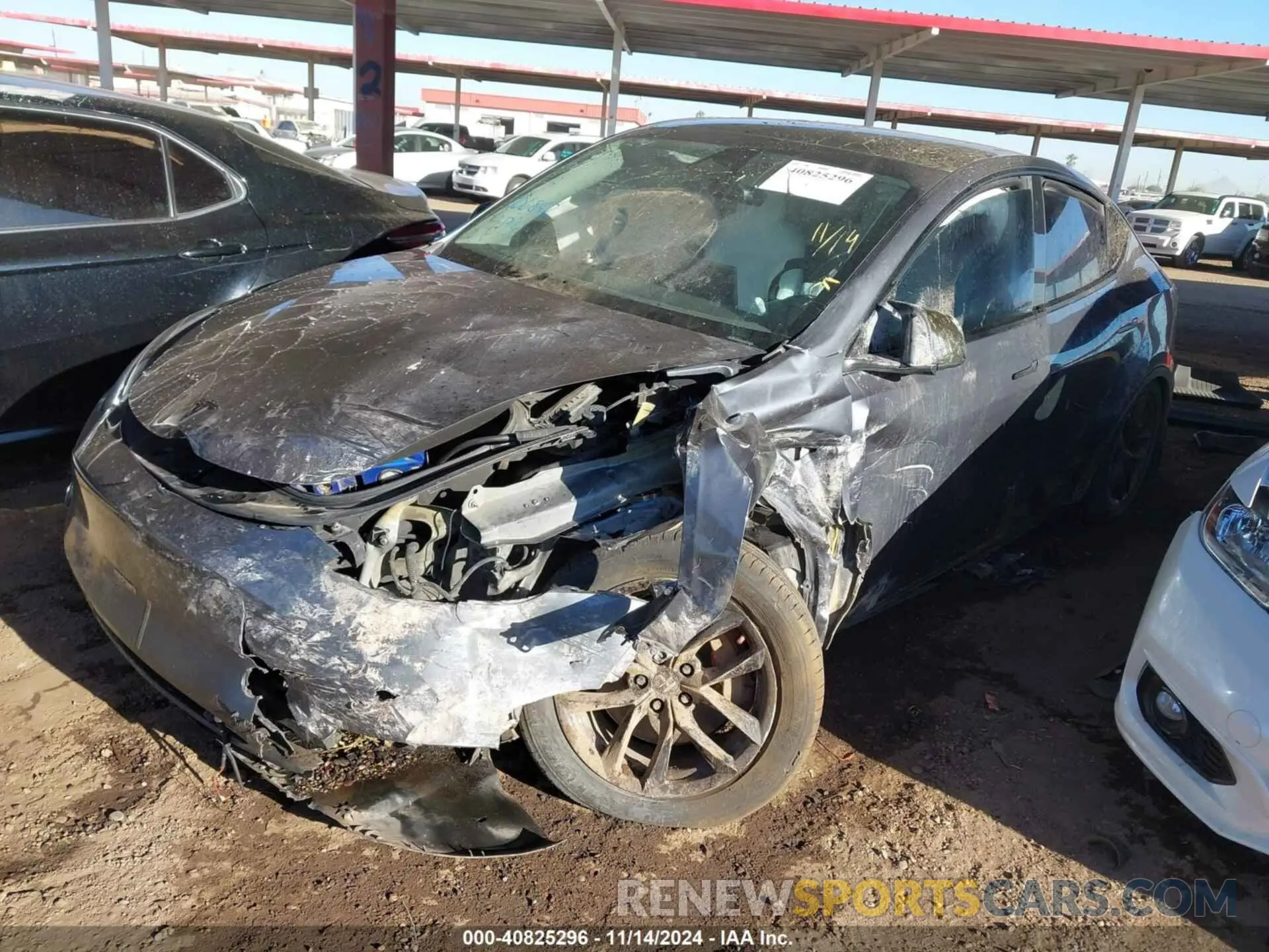 2 Photograph of a damaged car 7SAYGDEFXPF749468 TESLA MODEL Y 2023