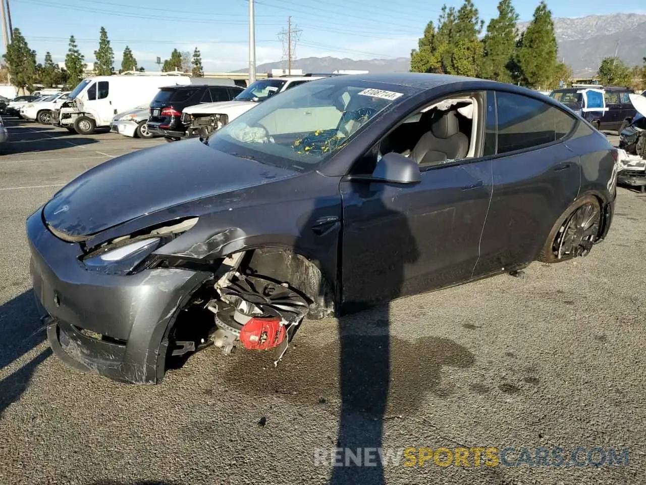 1 Photograph of a damaged car 7SAYGDEFXPF917321 TESLA MODEL Y 2023