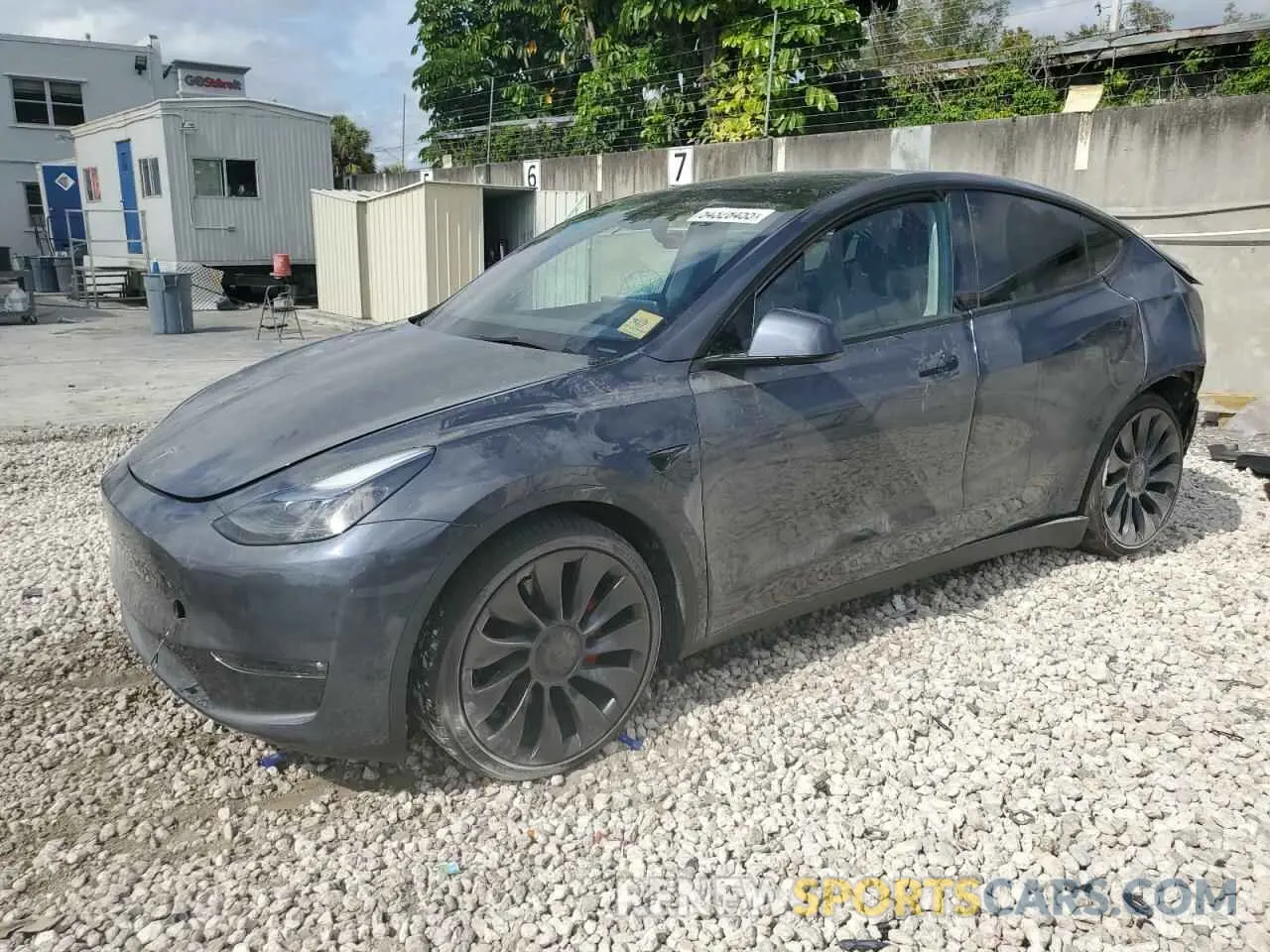 1 Photograph of a damaged car 7SAYGDEFXPF967443 TESLA MODEL Y 2023