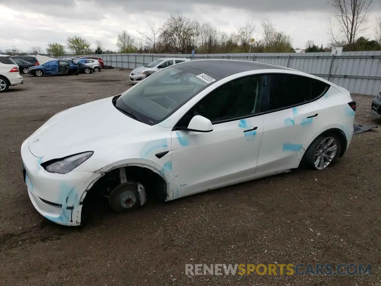 1 Photograph of a damaged car LRWYGDFD4PC929579 TESLA MODEL Y 2023
