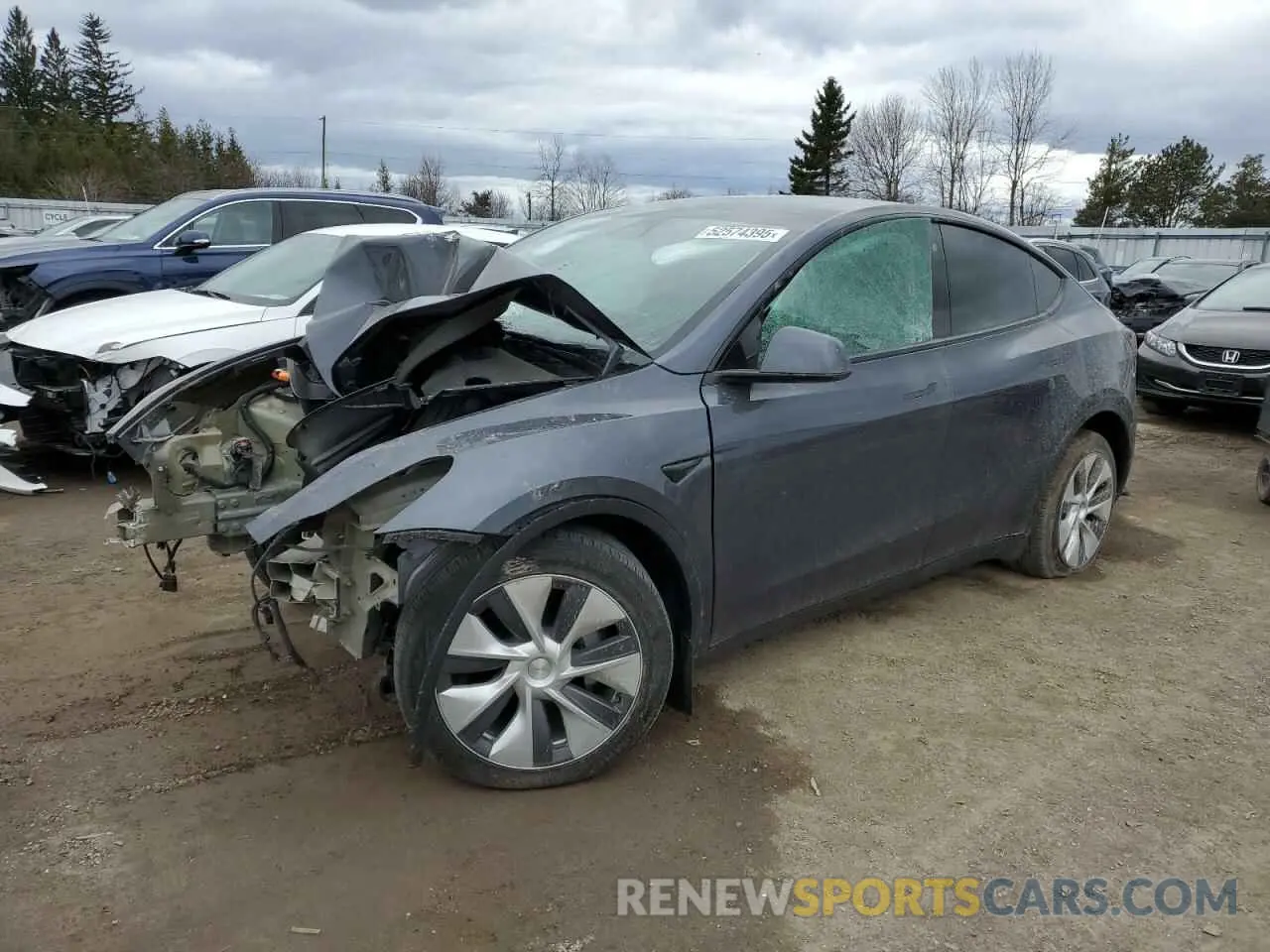 1 Фотография поврежденного автомобиля LRWYGDFD5PC164043 TESLA MODEL Y 2023